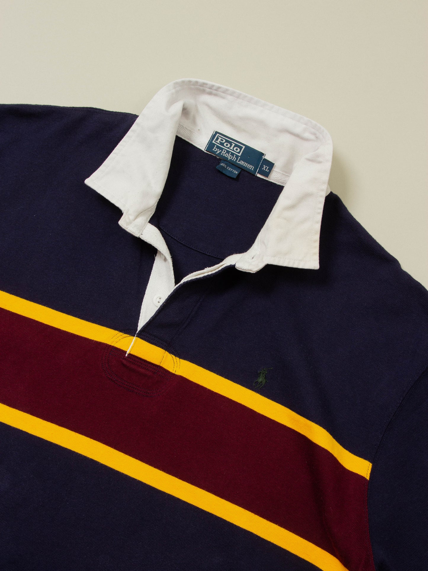 Vtg 1990s Polo Ralph Lauren Rugby Shirt (XL)