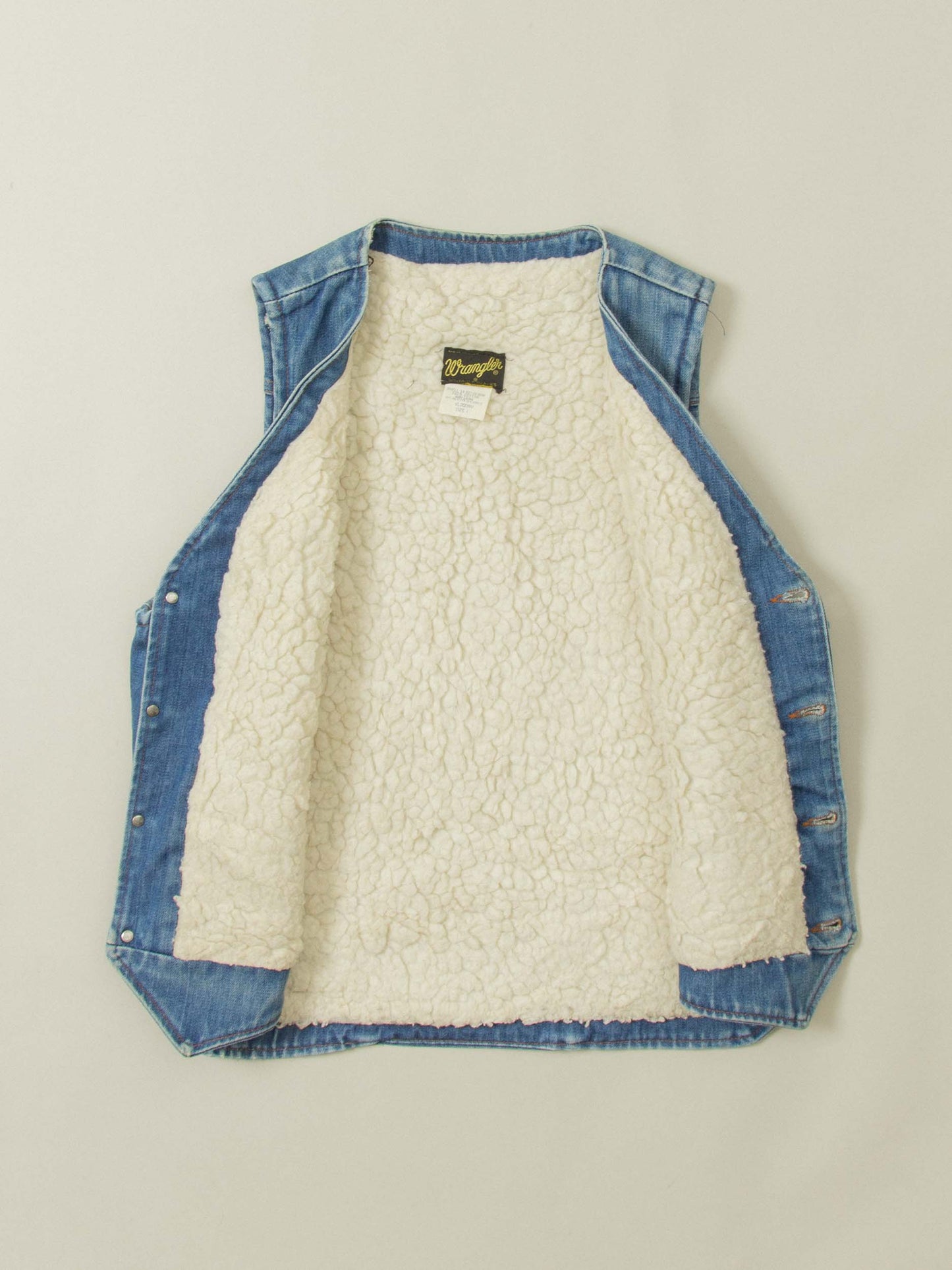 Vtg 1980s Wrangler Denim Vest – Made in USA (M/L)