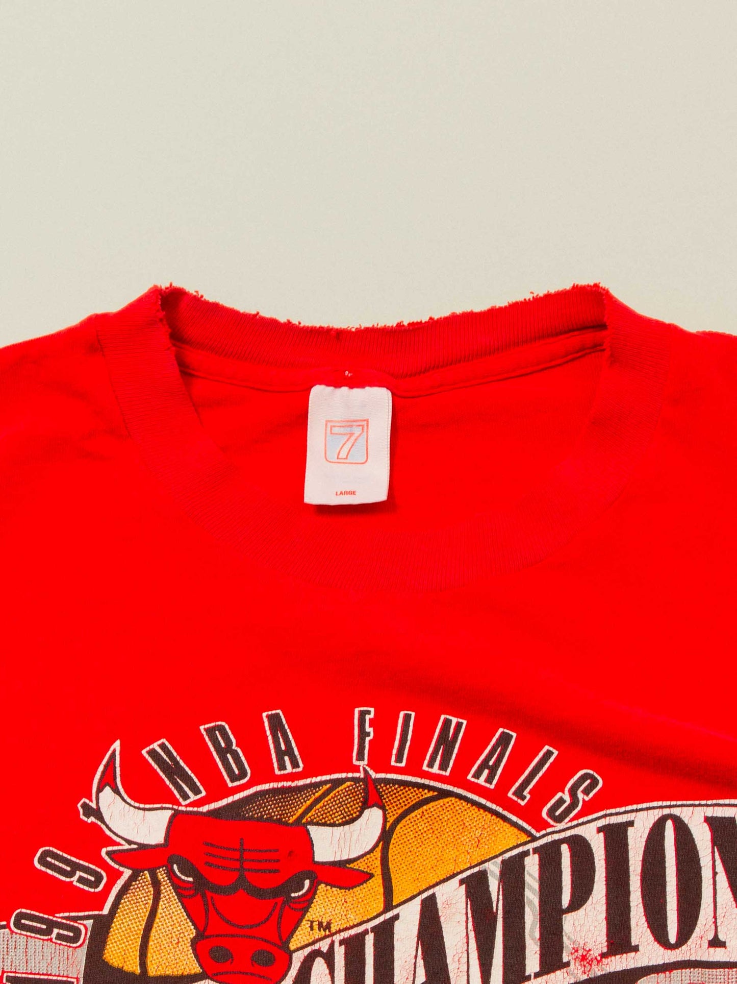 Vtg 1991 Chicago Bulls NBA Champions Single Stitch Tee (L)