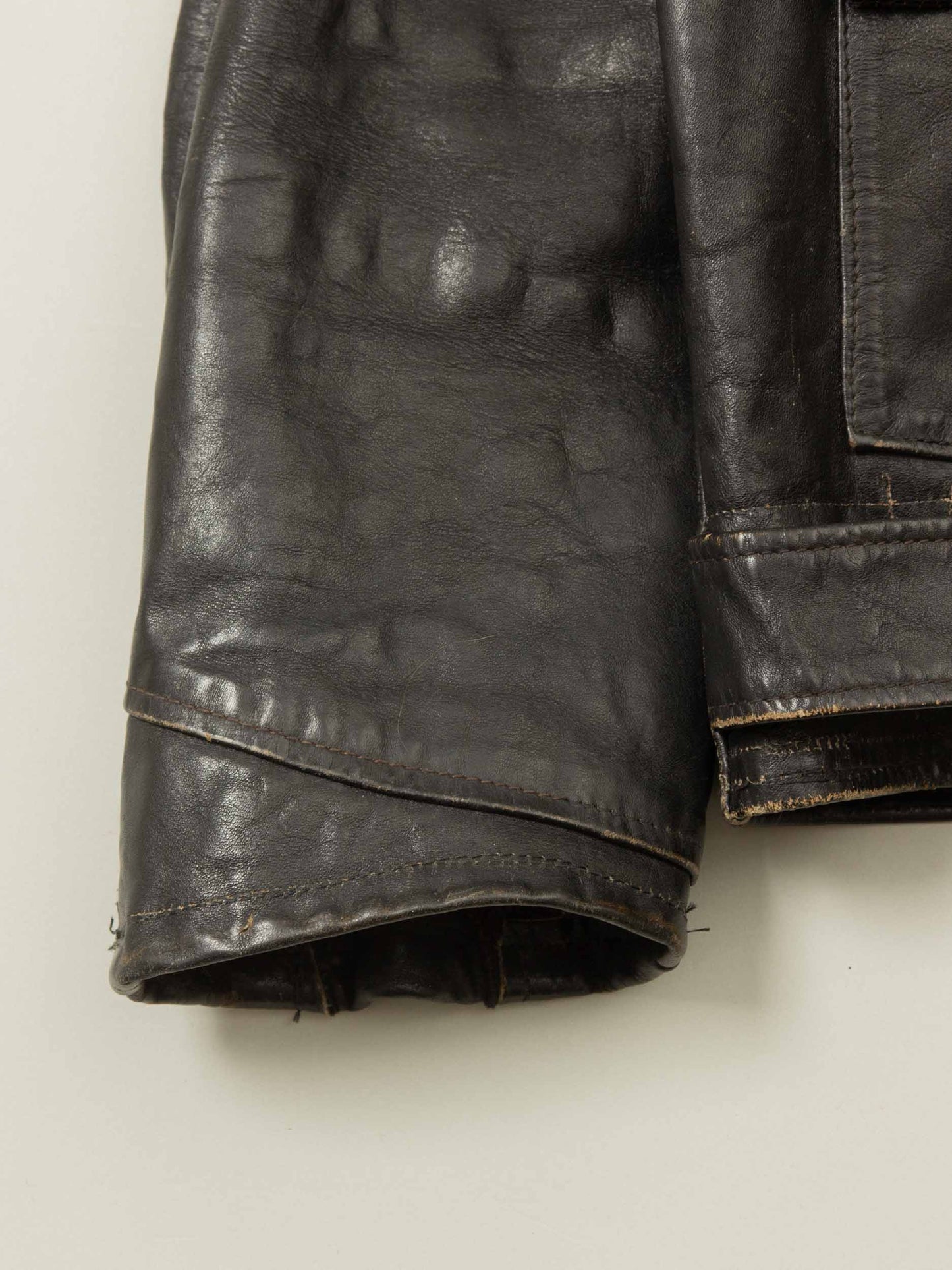 Vtg 1960s Brimaco D Pocket Leather Jacket - Made in Canada (M)
