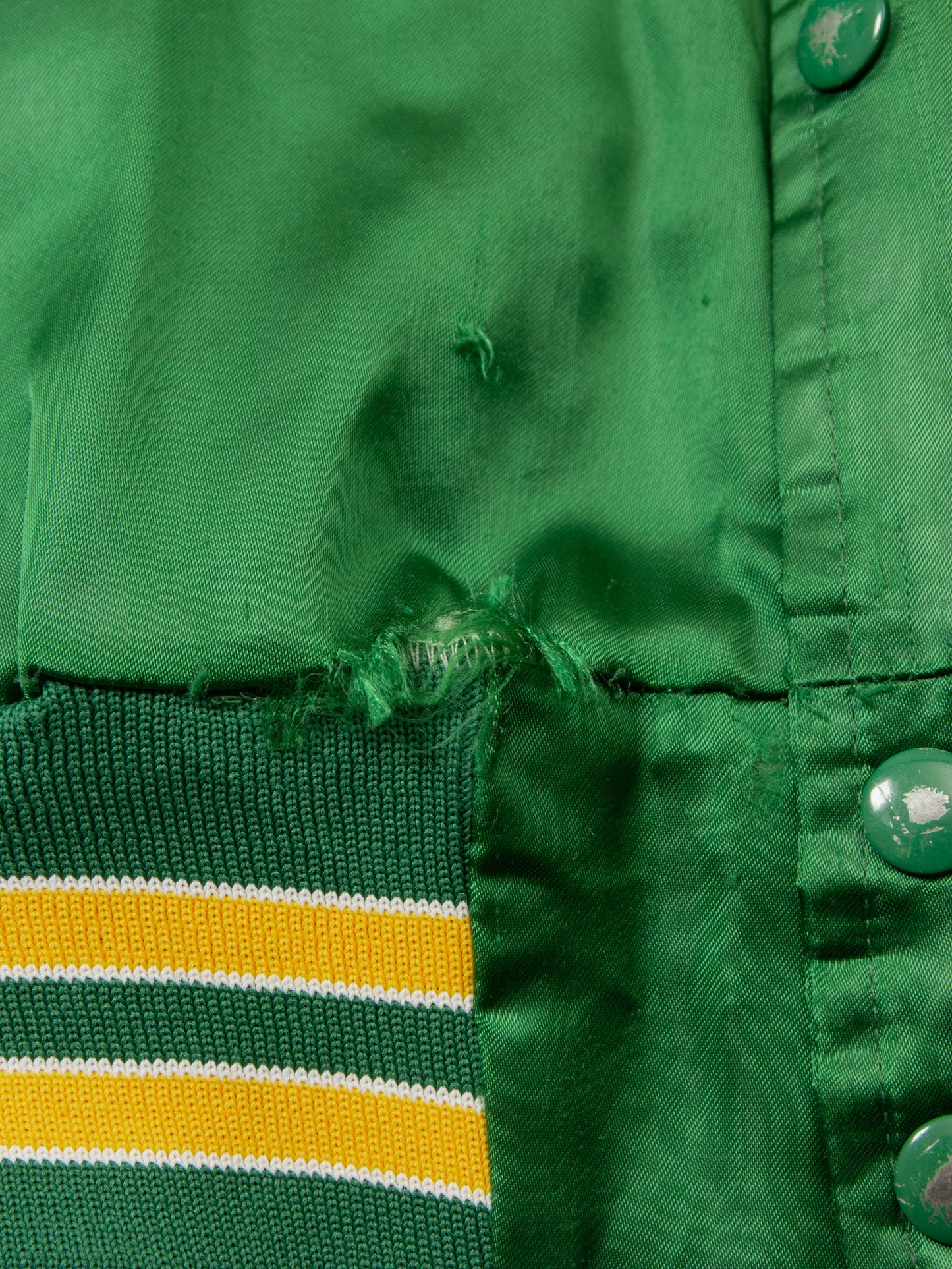 Vtg 1990s Green Bay Packers Nylon Sports Jacket - Made in USA (XS)