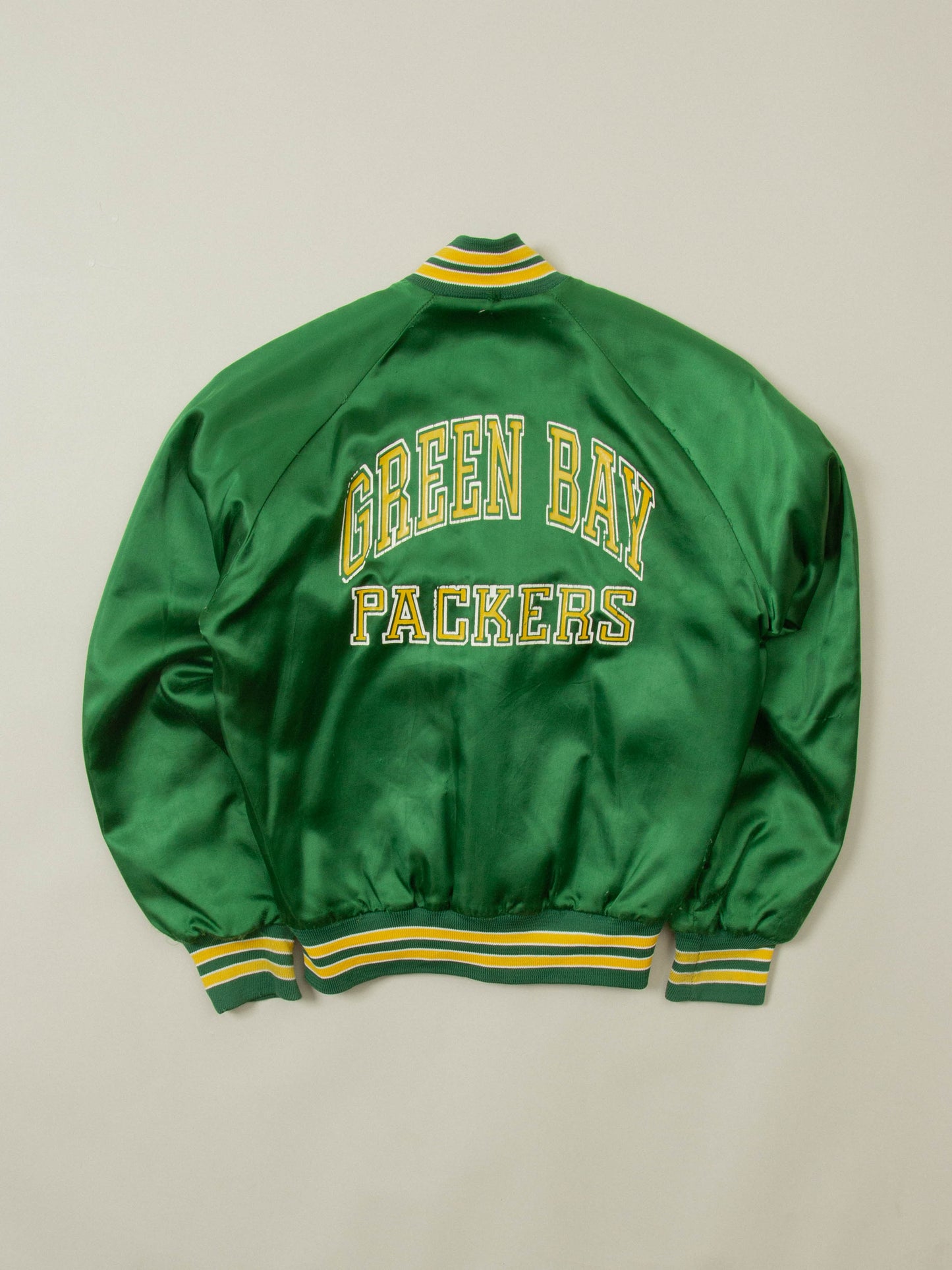 Vtg 1990s Green Bay Packers Nylon Sports Jacket - Made in USA (XS)