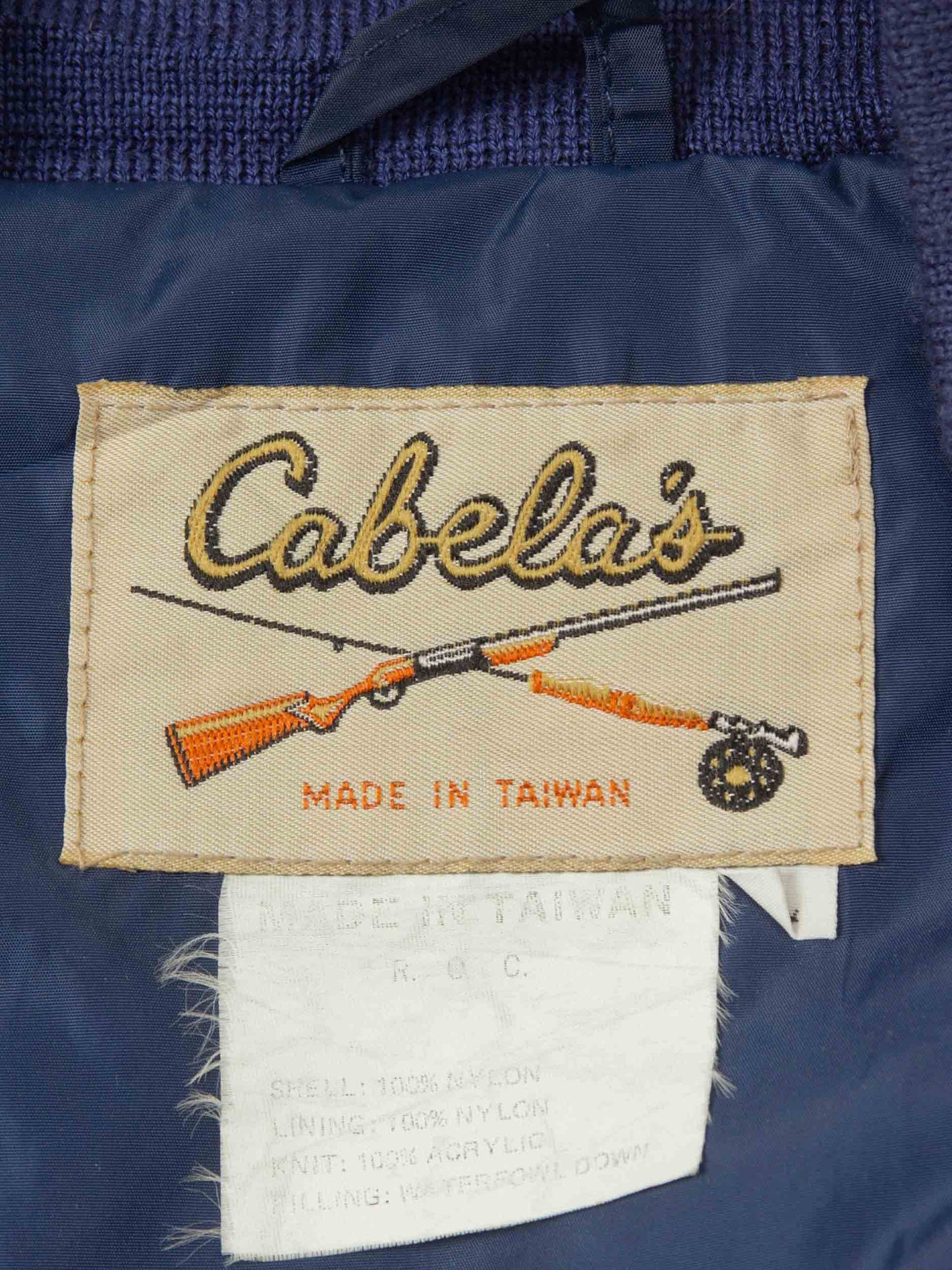 Vtg 1990s Cabela's Quilted Down Vest (M)