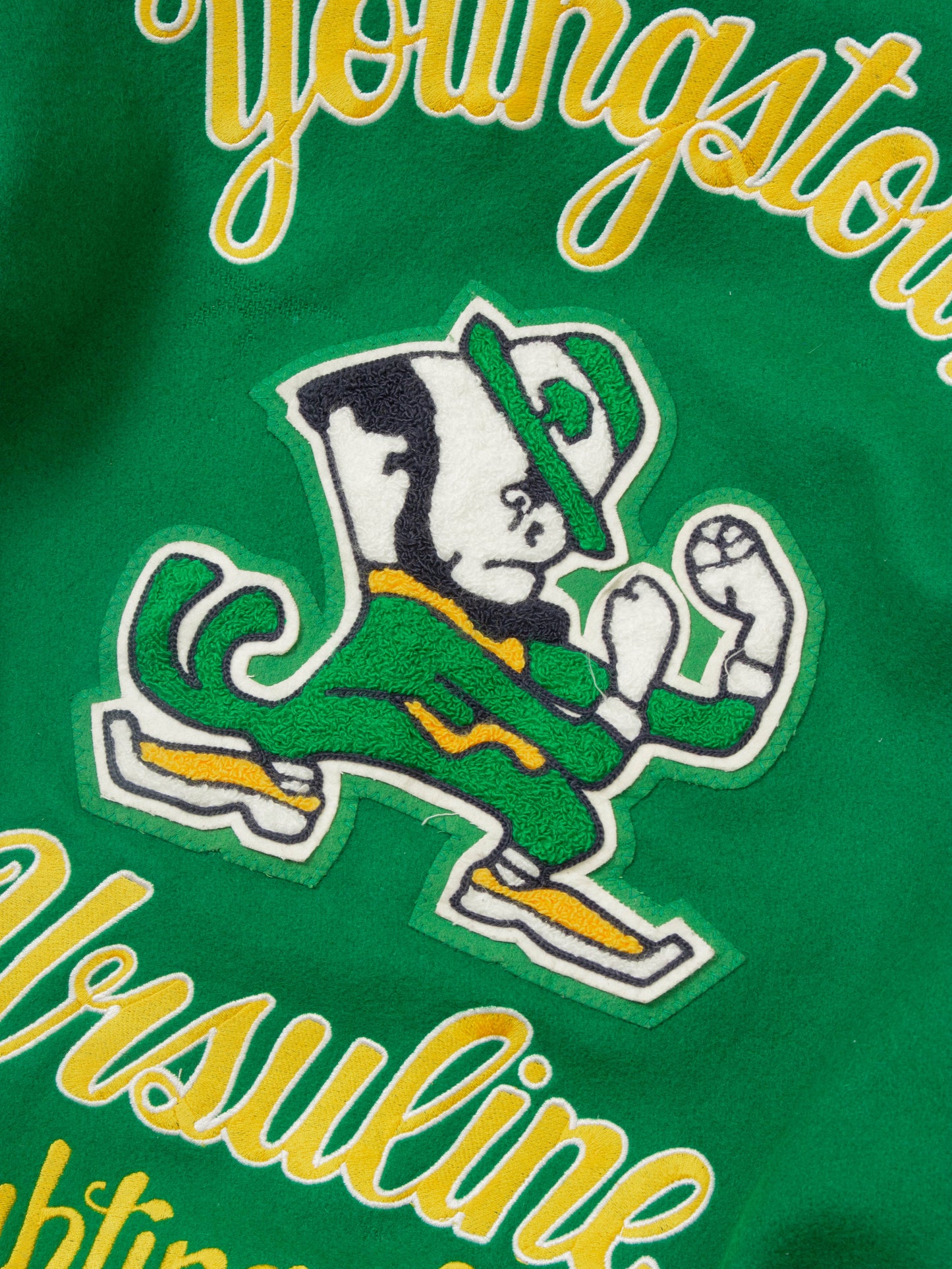 Fighting irish 'Youngstown' Varsity Wool Jacket (M)