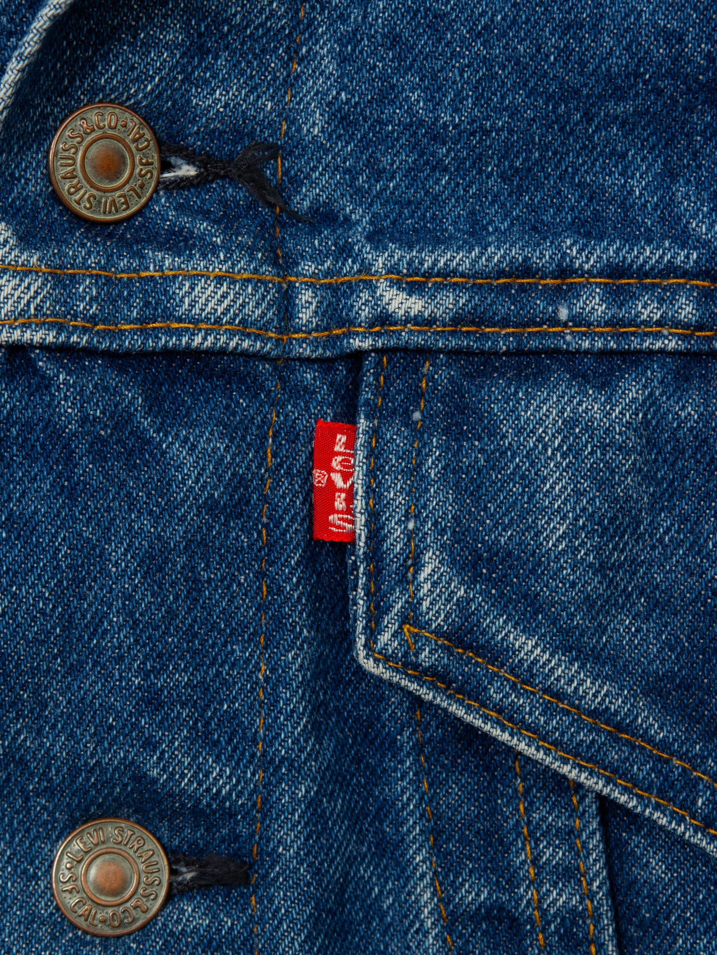 Vtg 1980s Levi's Denim Jacket - Made USA (S)