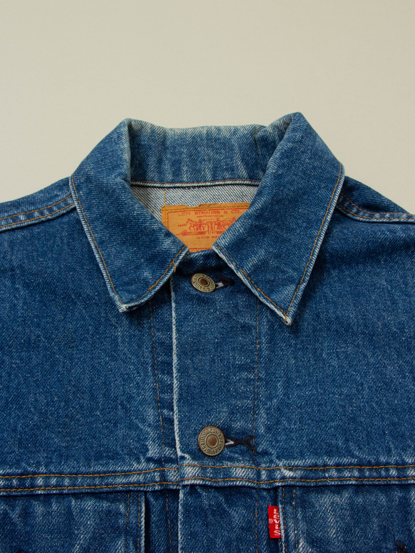 Vtg 1980s Levi's Denim Jacket - Made USA (S)