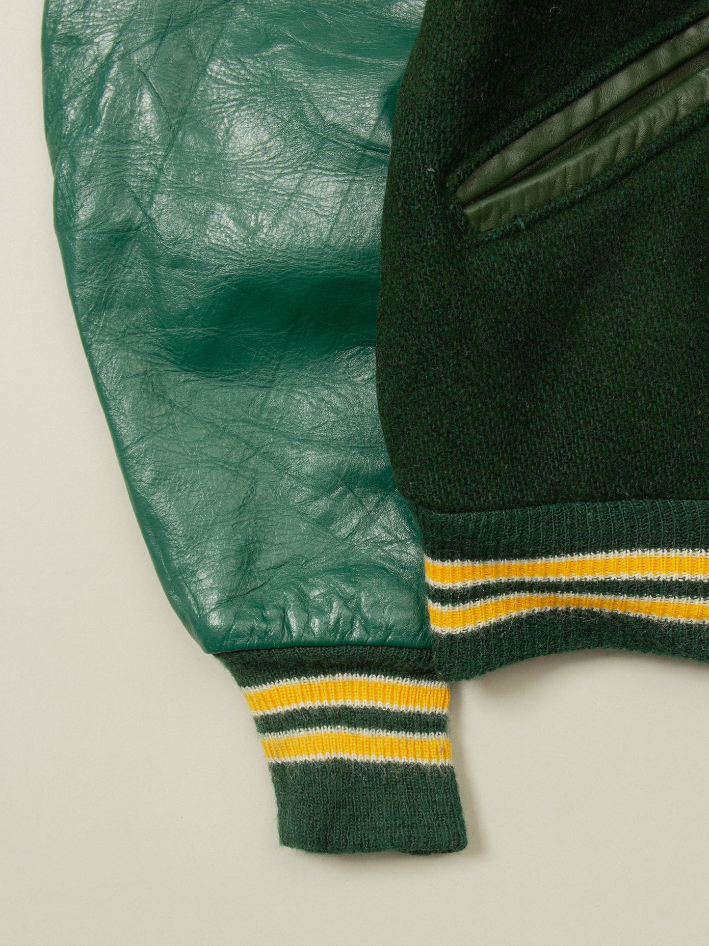 Vtg 1980s DeLong Varsity Wool Jacket (S)