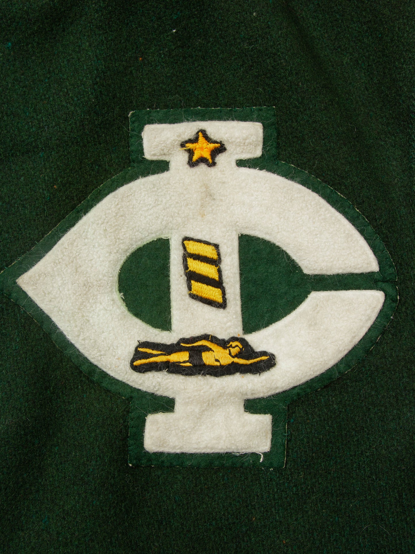 Vtg 1980s DeLong Varsity Wool Jacket (S)