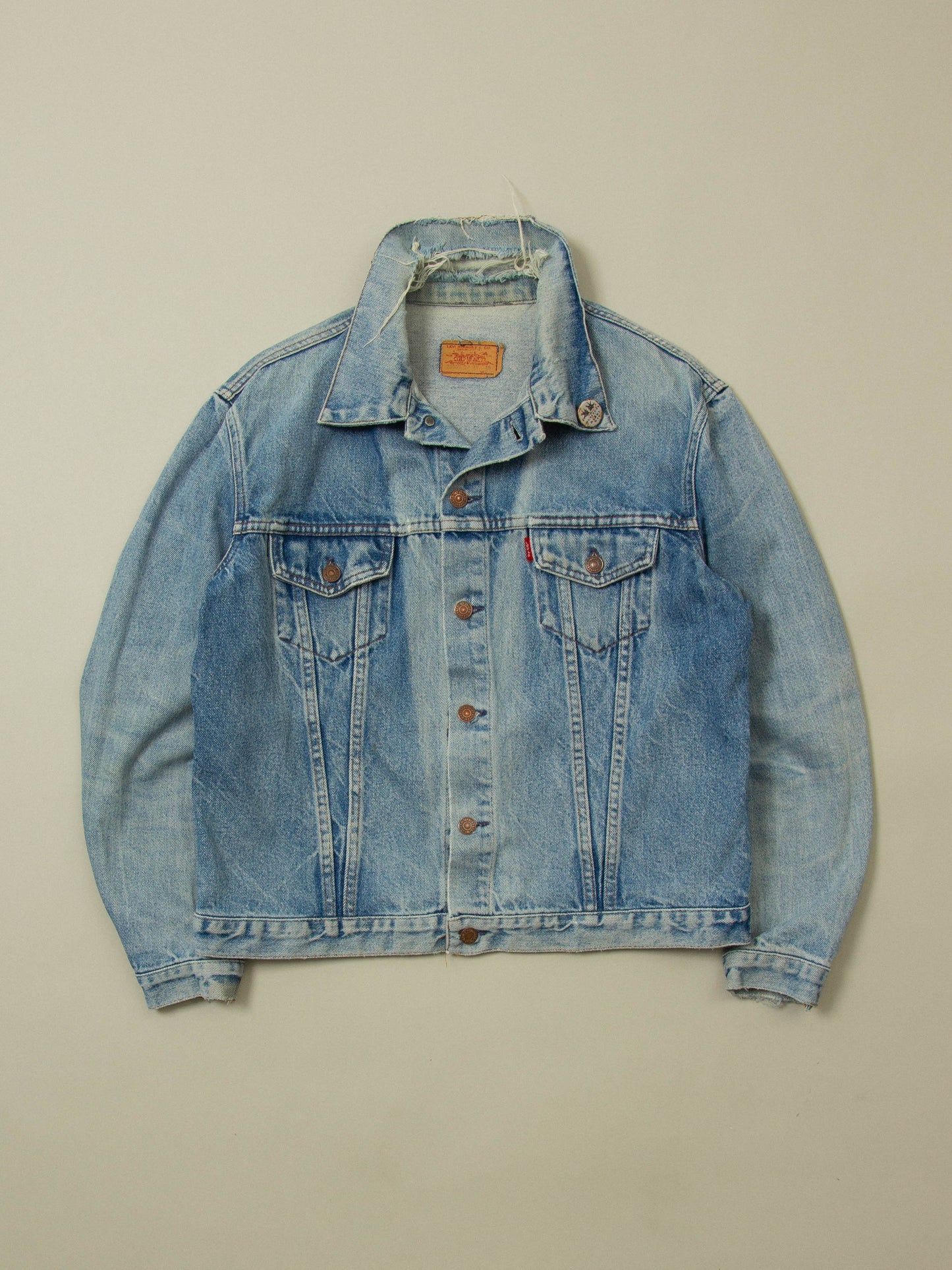 Vtg 1980s Levi's Denim Jacket - Made in France (M)