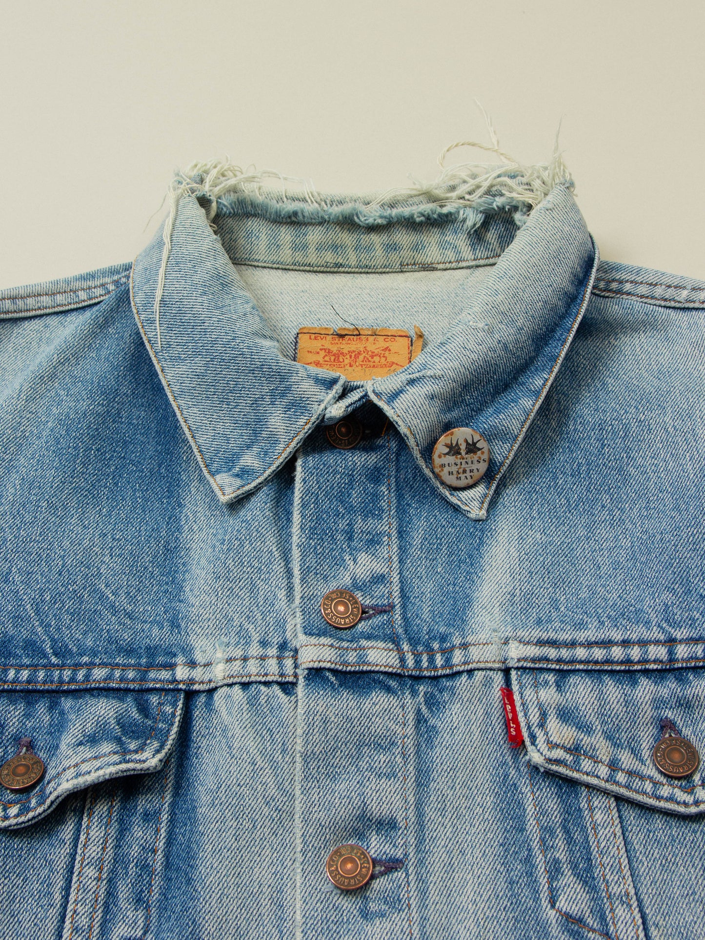 Vtg 1980s Levi's Denim Jacket - Made in France (M)