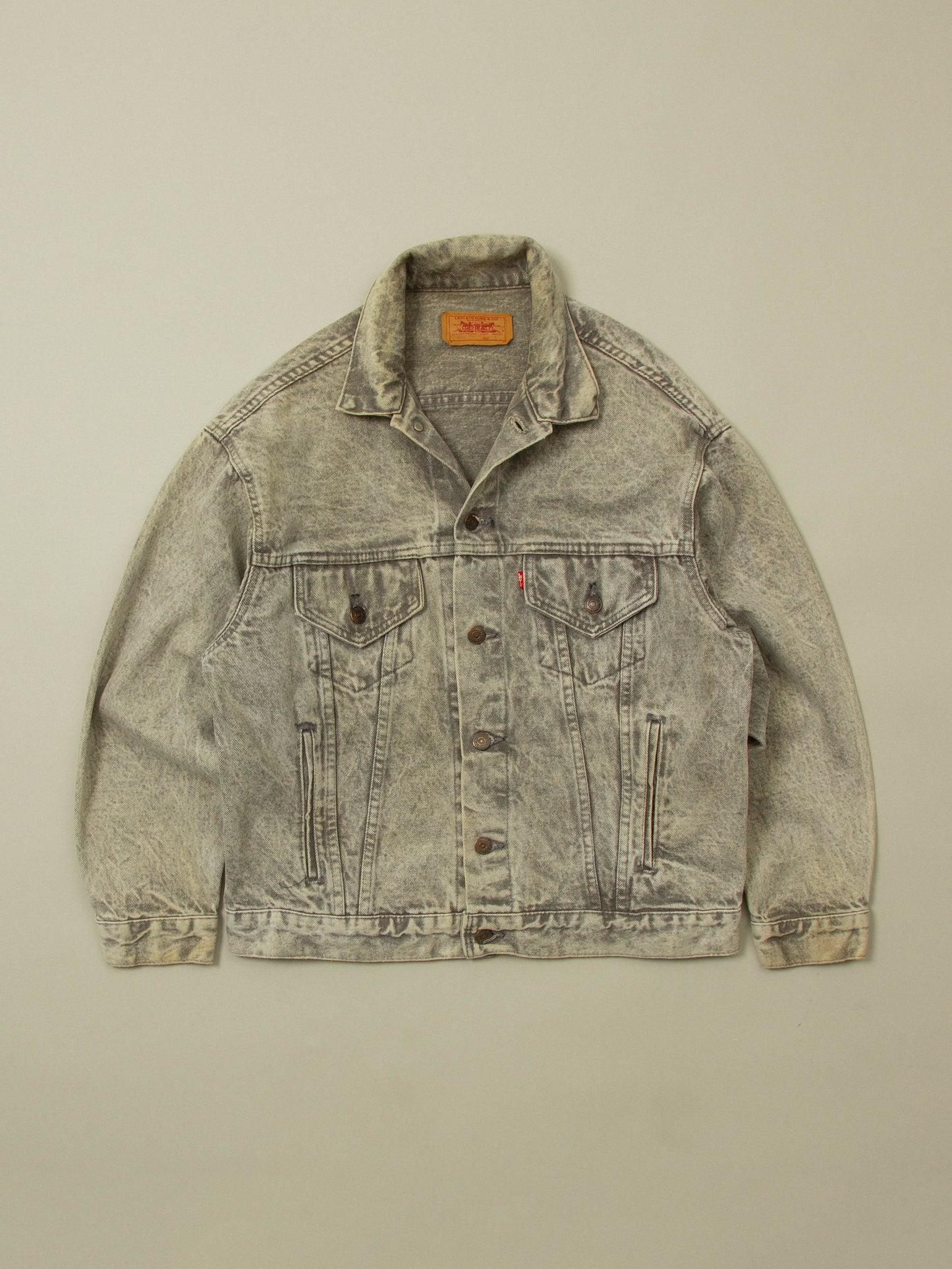 Vtg 1980s Airbrushed 'Testament' Levi's Denim Jacket - Made in USA (M)