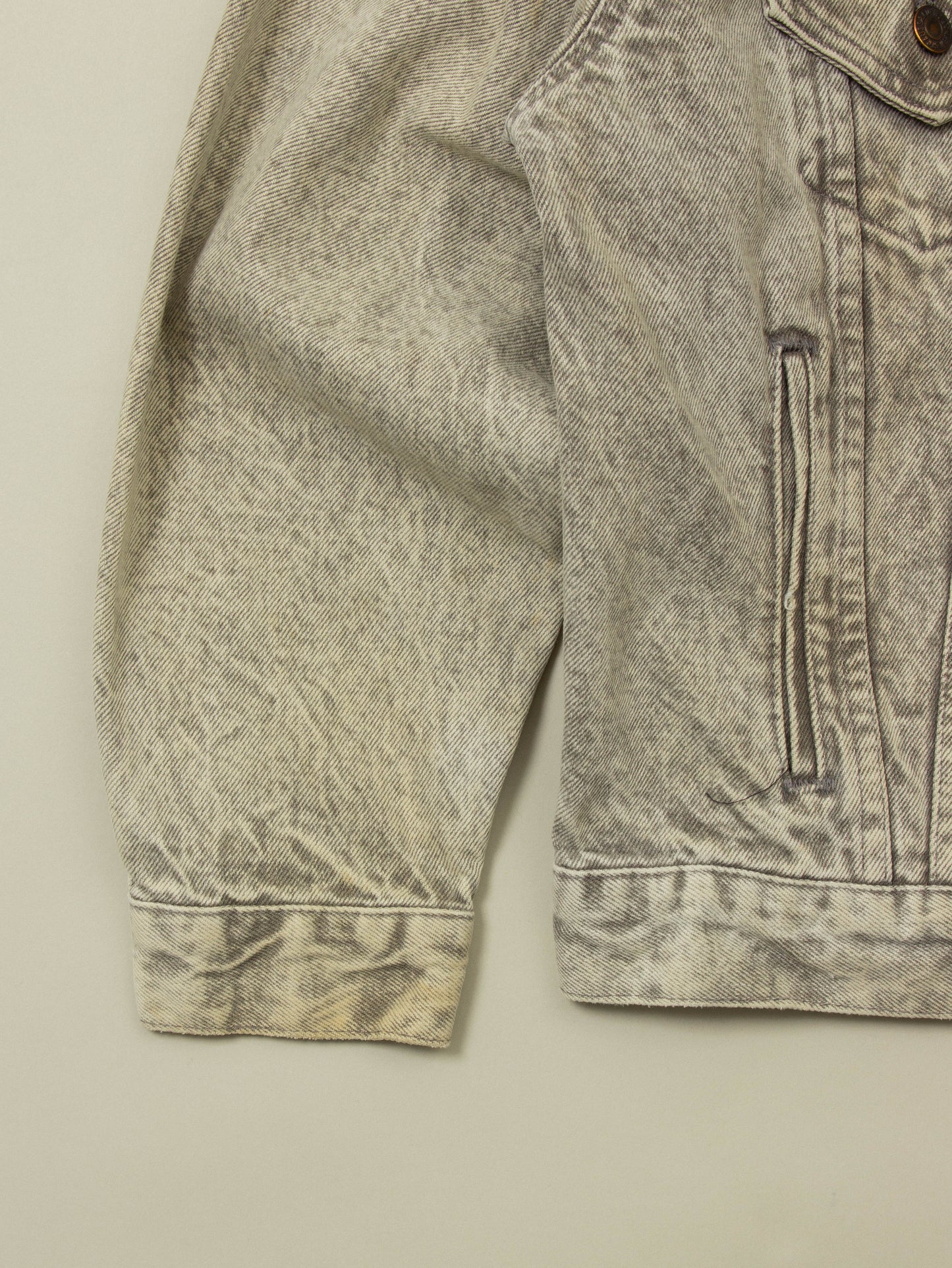 Vtg 1980s Airbrushed 'Testament' Levi's Denim Jacket - Made in USA (M)