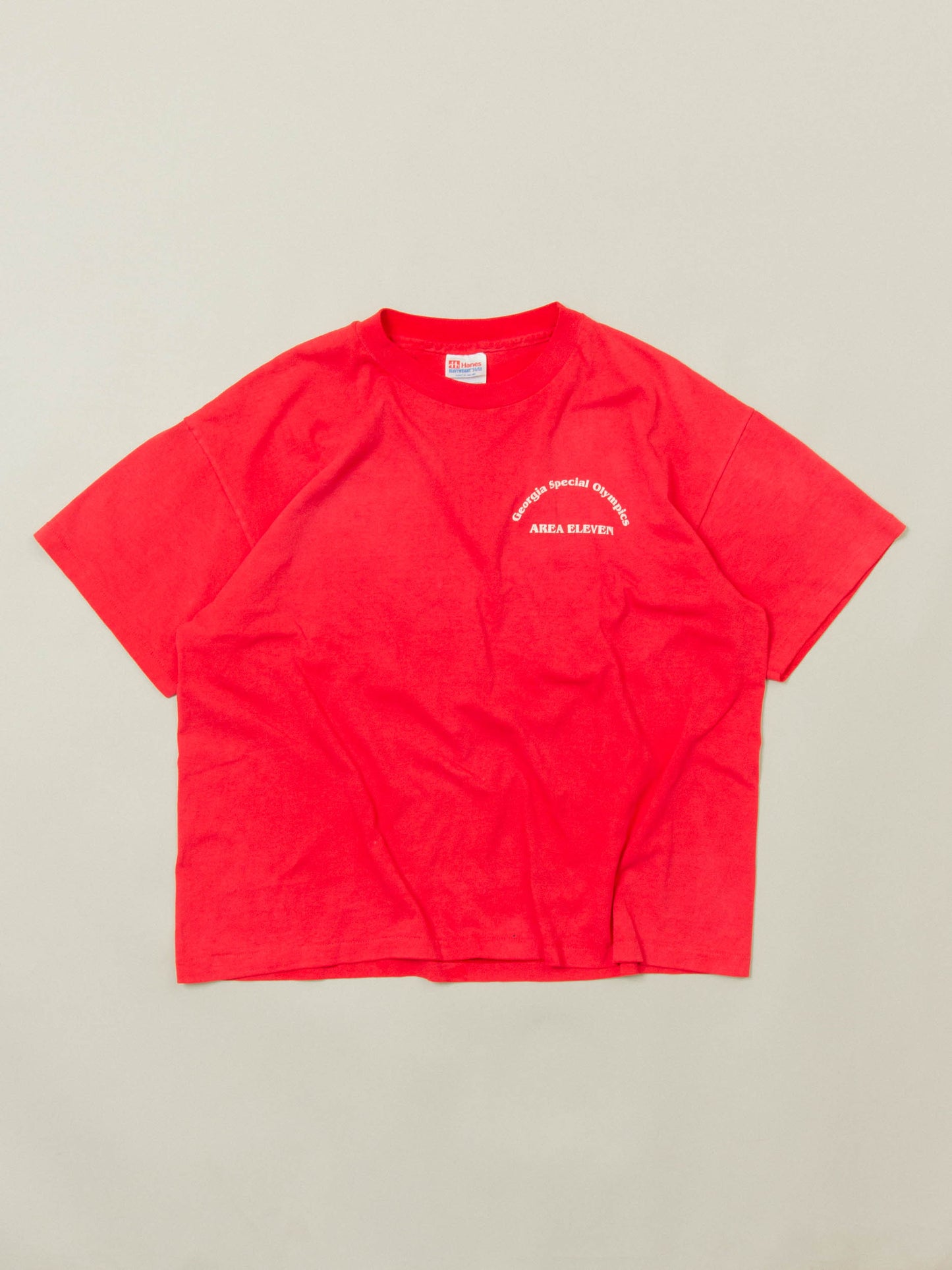 Vtg 1990s 'Georgia Special Olympics' 50/50 Single Stitch Tee – Made in USA (L)