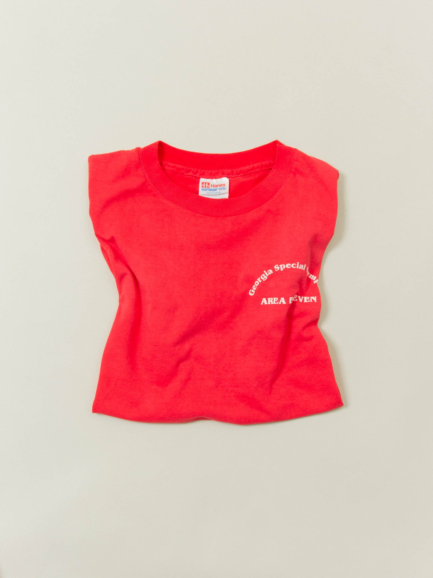 Vtg 1990s 'Georgia Special Olympics' 50/50 Single Stitch Tee – Made in USA (L)