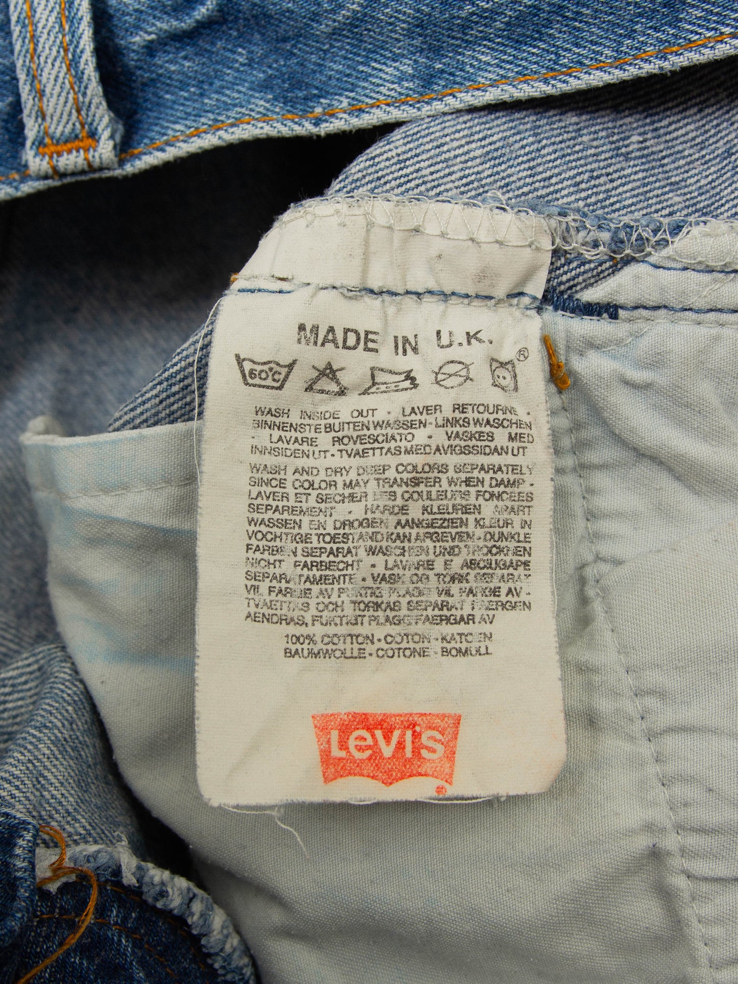 Vtg 1990s Levi's 501 Jeans - Made in UK (30x33)