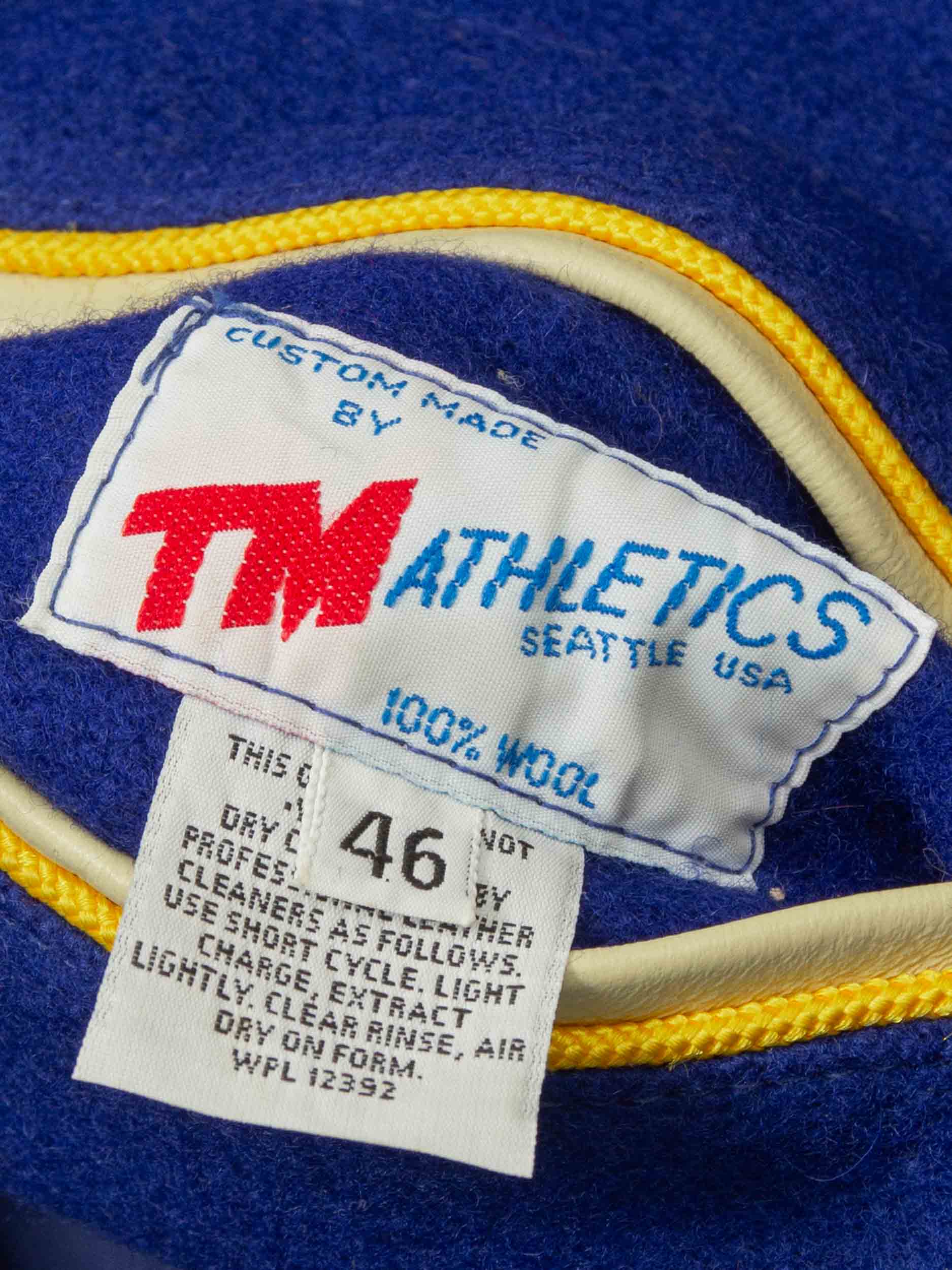 Vtg 1990s Varsity Wool Jacket – Made in USA (Women's XL