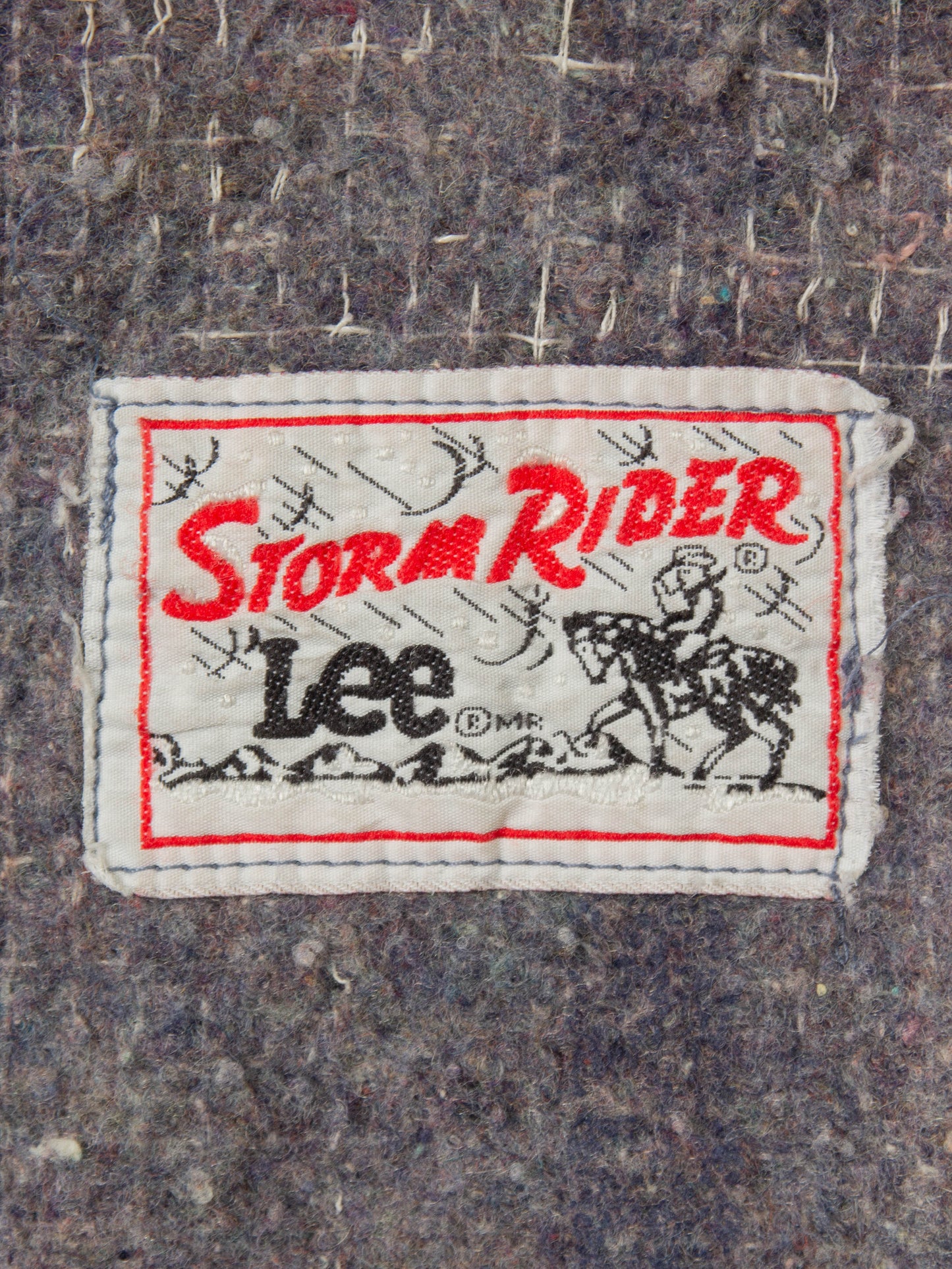 Vtg 1980s Lee Storm Rider Lined Denim Jacket (L)