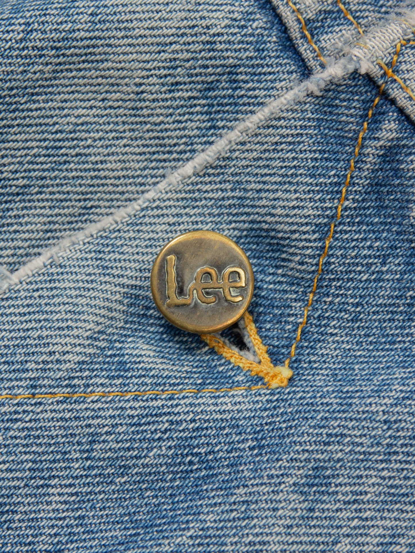 Vtg 1980s Lee Storm Rider Lined Denim Jacket (L)