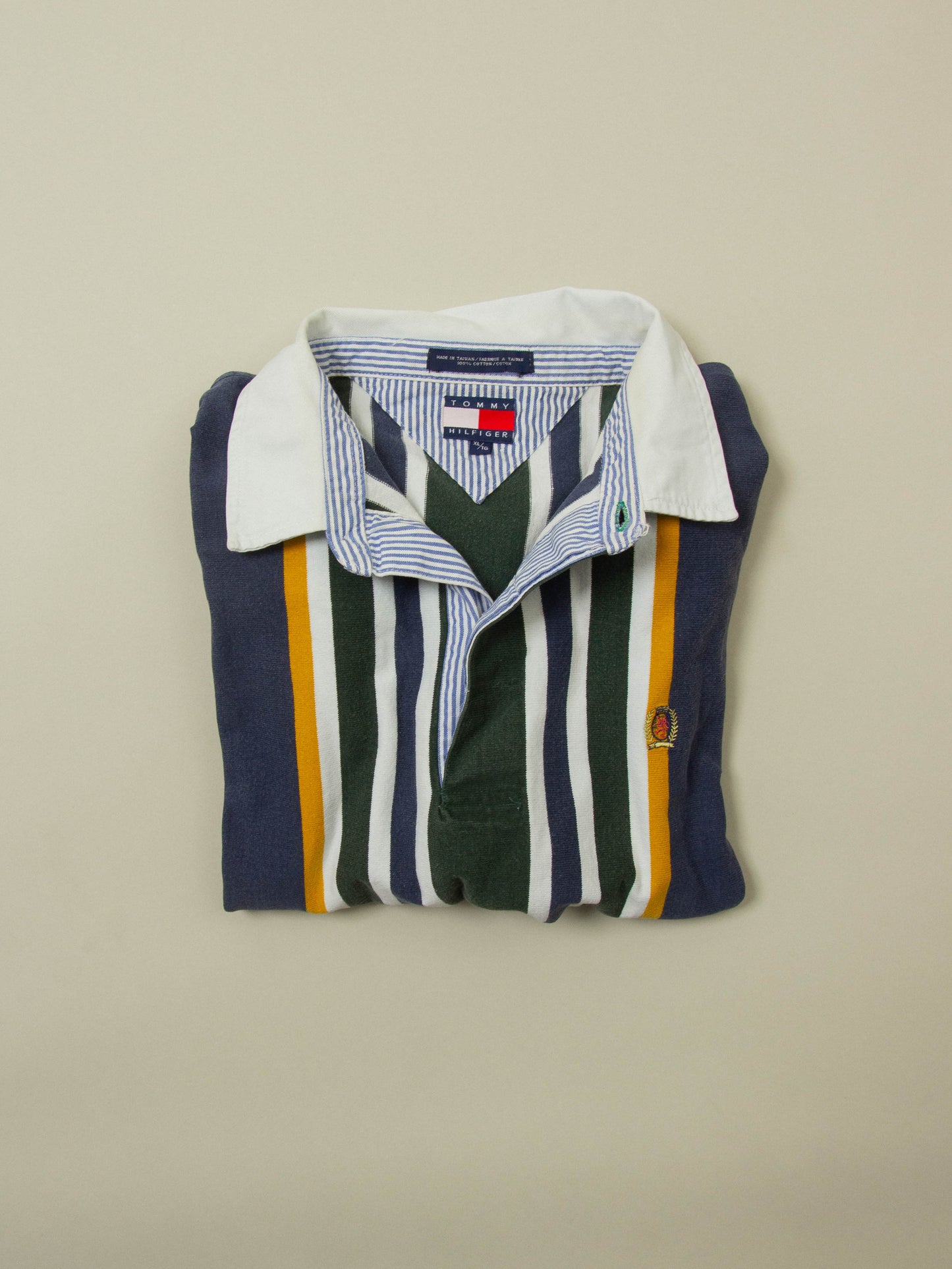 Vtg 1990s Tommy Hilfiger Rugby Shirt (XL)