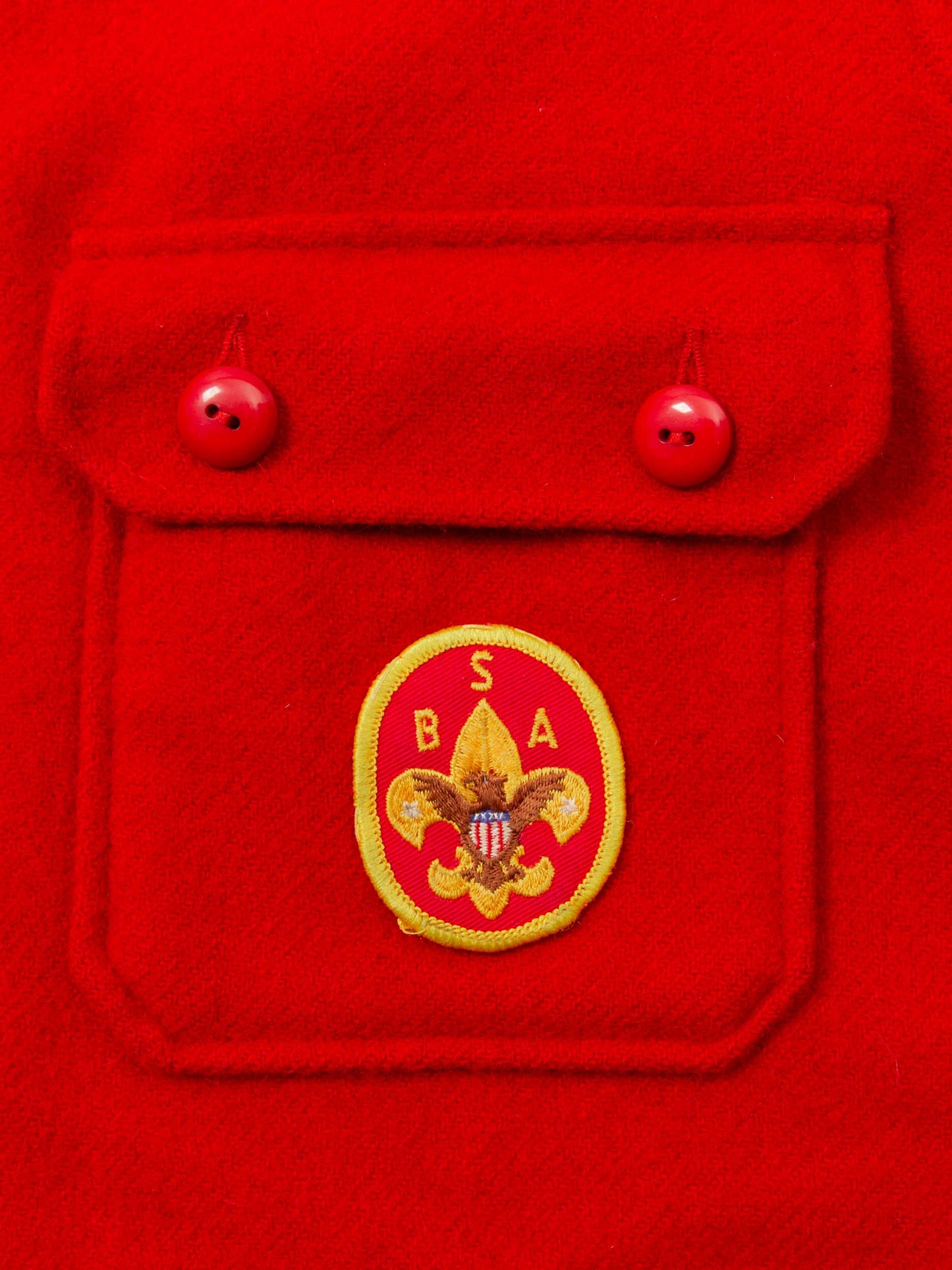 Vtg 1960s Boy Scouts of America Wool Shirt – Made in USA (L)