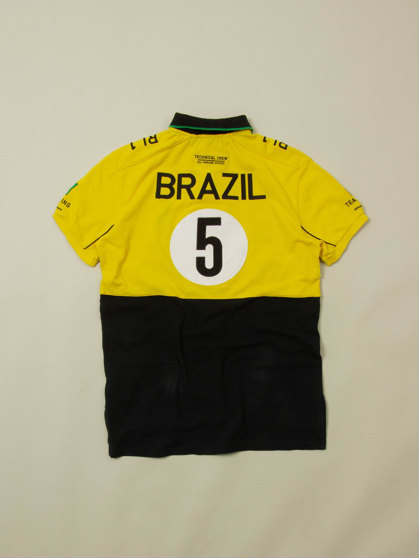 2000s Ralph Lauren Brazil Racing Team Polo Shirt (M)