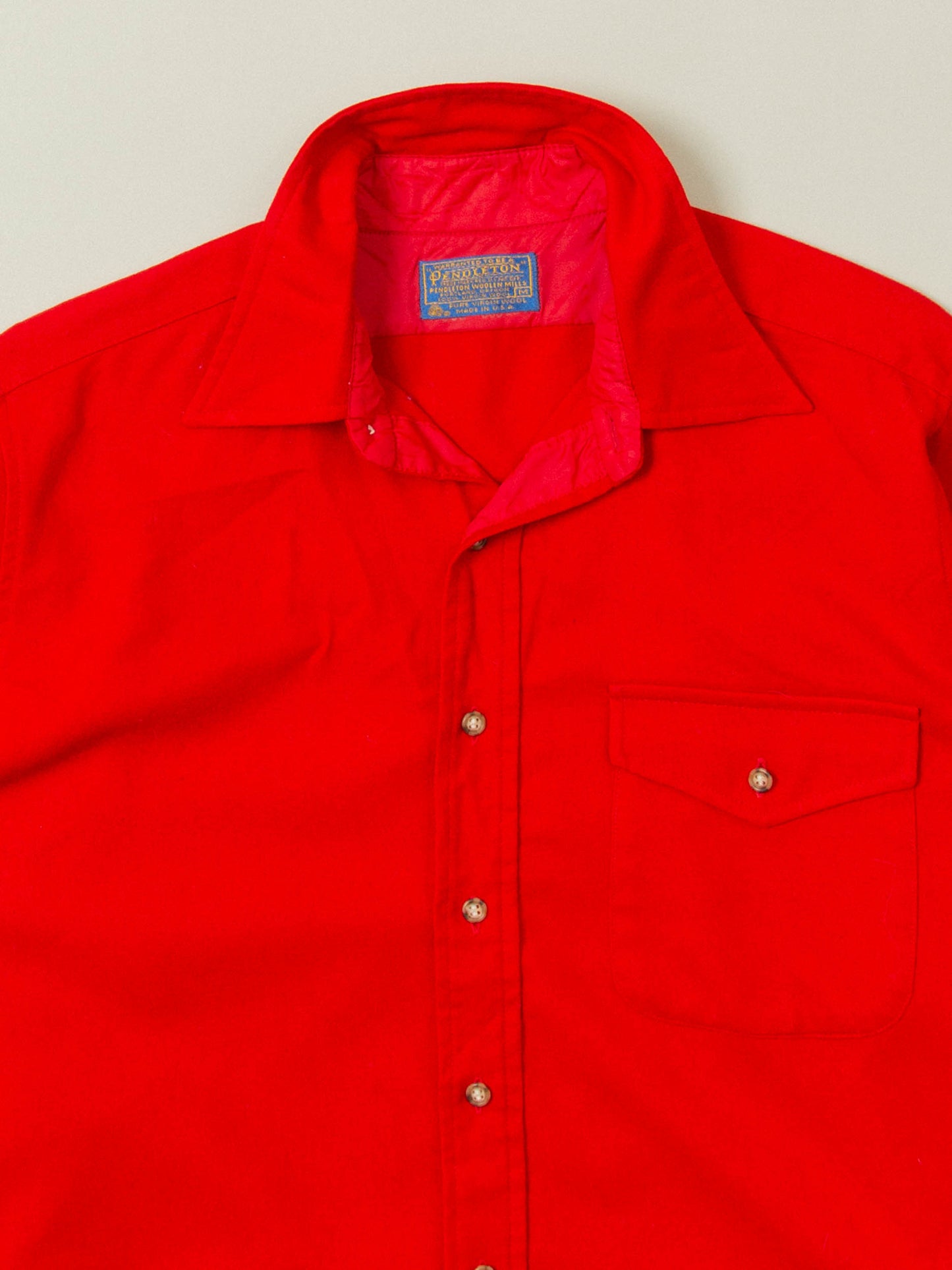 Vtg 1960s Pendleton Wool Shirt – Made in USA (M)