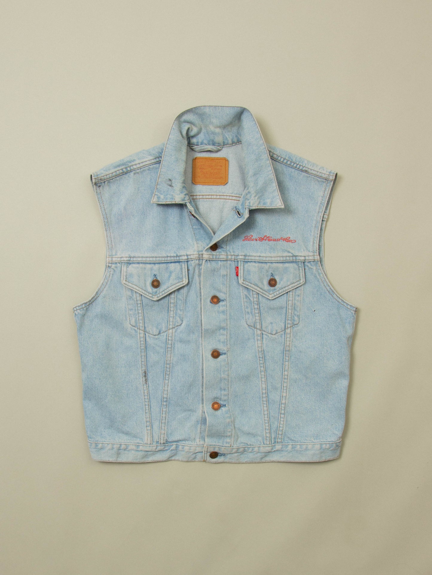 Vtg 1990s 'Kreator' Levi's Denim Vest (M/L)