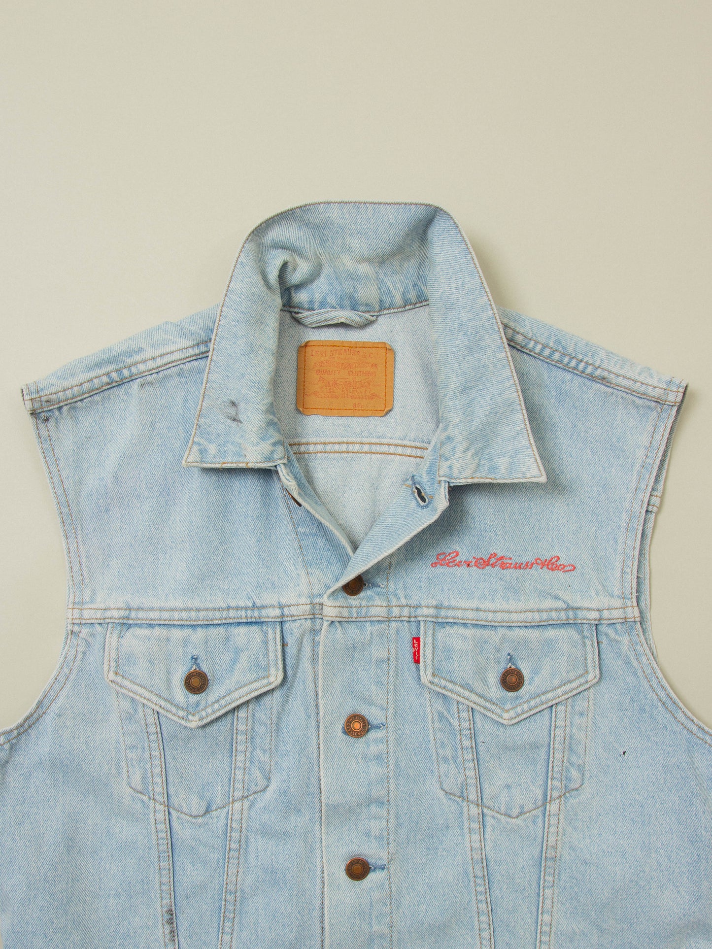 Vtg 1990s 'Kreator' Levi's Denim Vest (M/L)