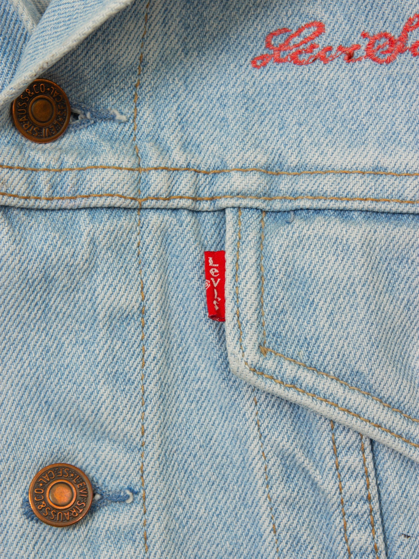 Vtg 1990s 'Kreator' Levi's Denim Vest (M/L)