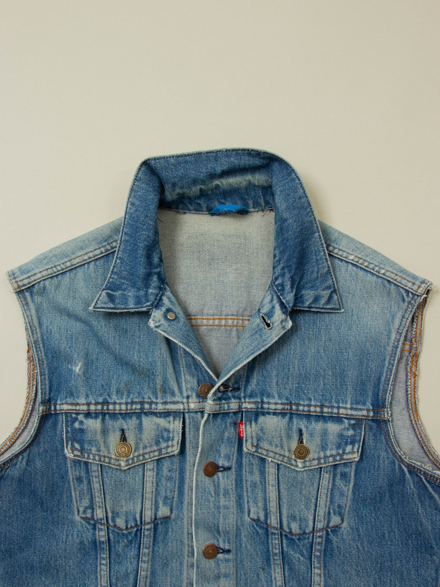Vtg 1970s Levi's 'Metallica' Denim Vest (M)