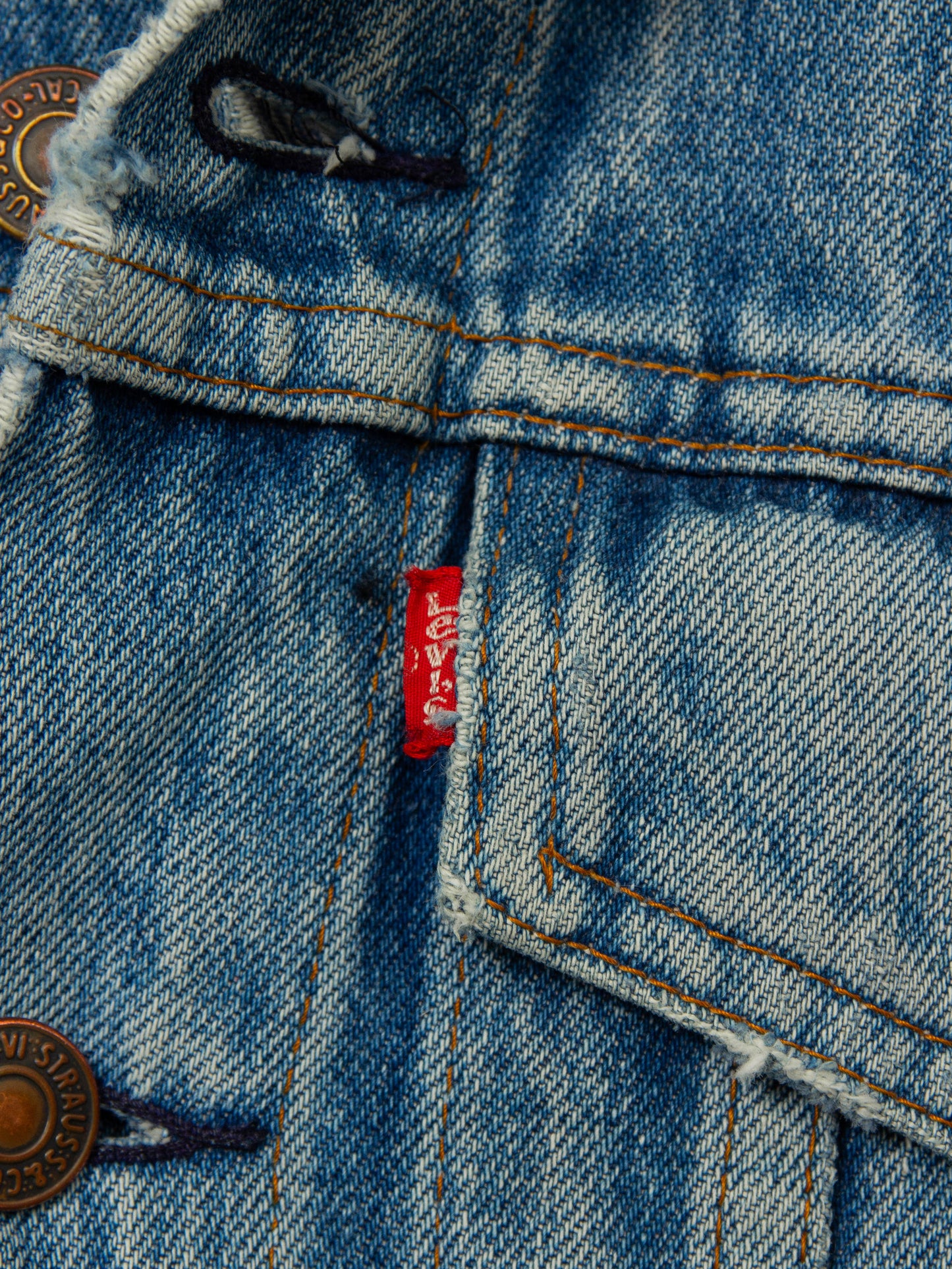 Vtg 1970s Levi's 'Metallica' Denim Vest (M)