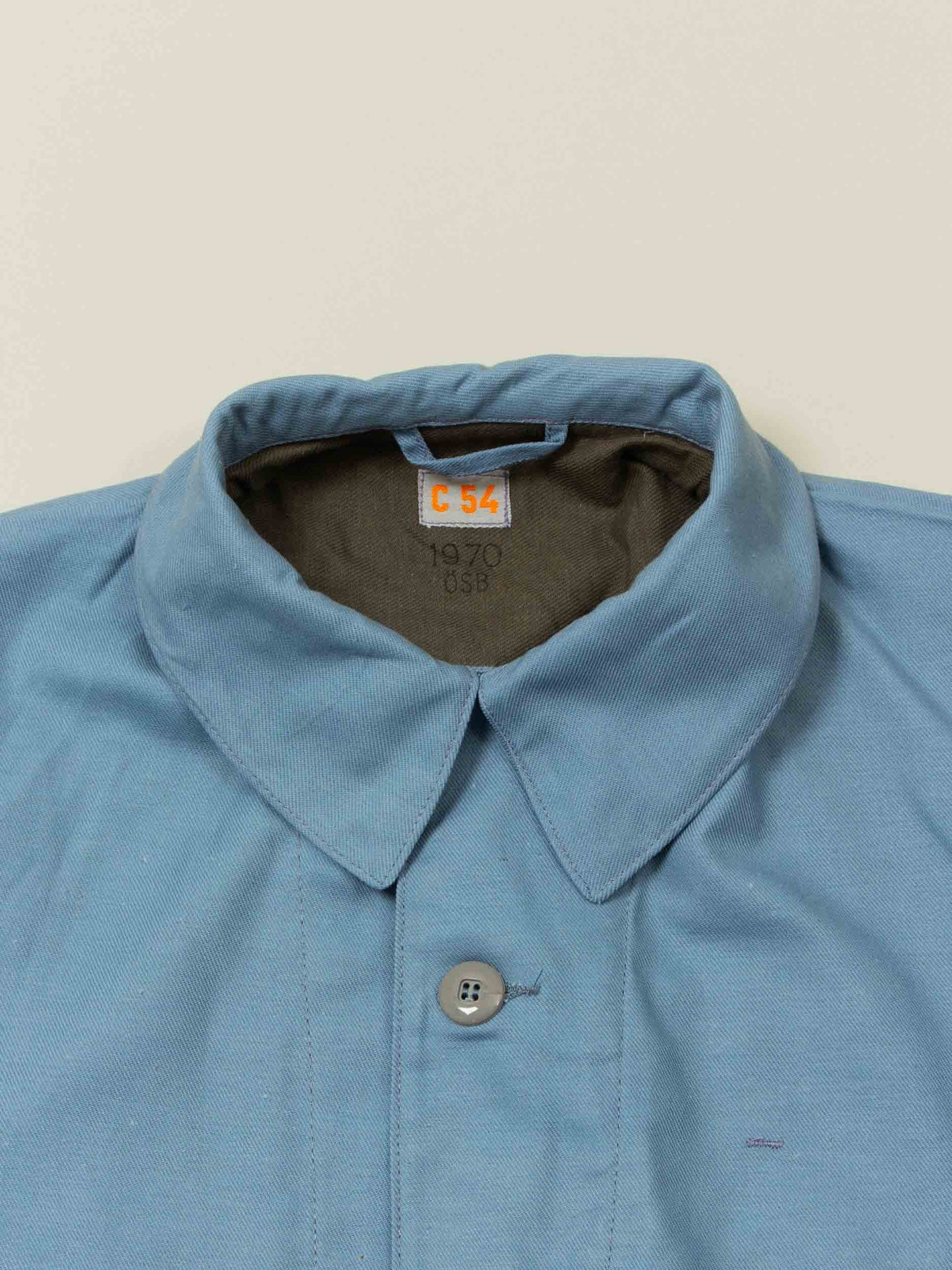 Vtg 1970s Deadstock Swedish Army Civil Defence Jacket
