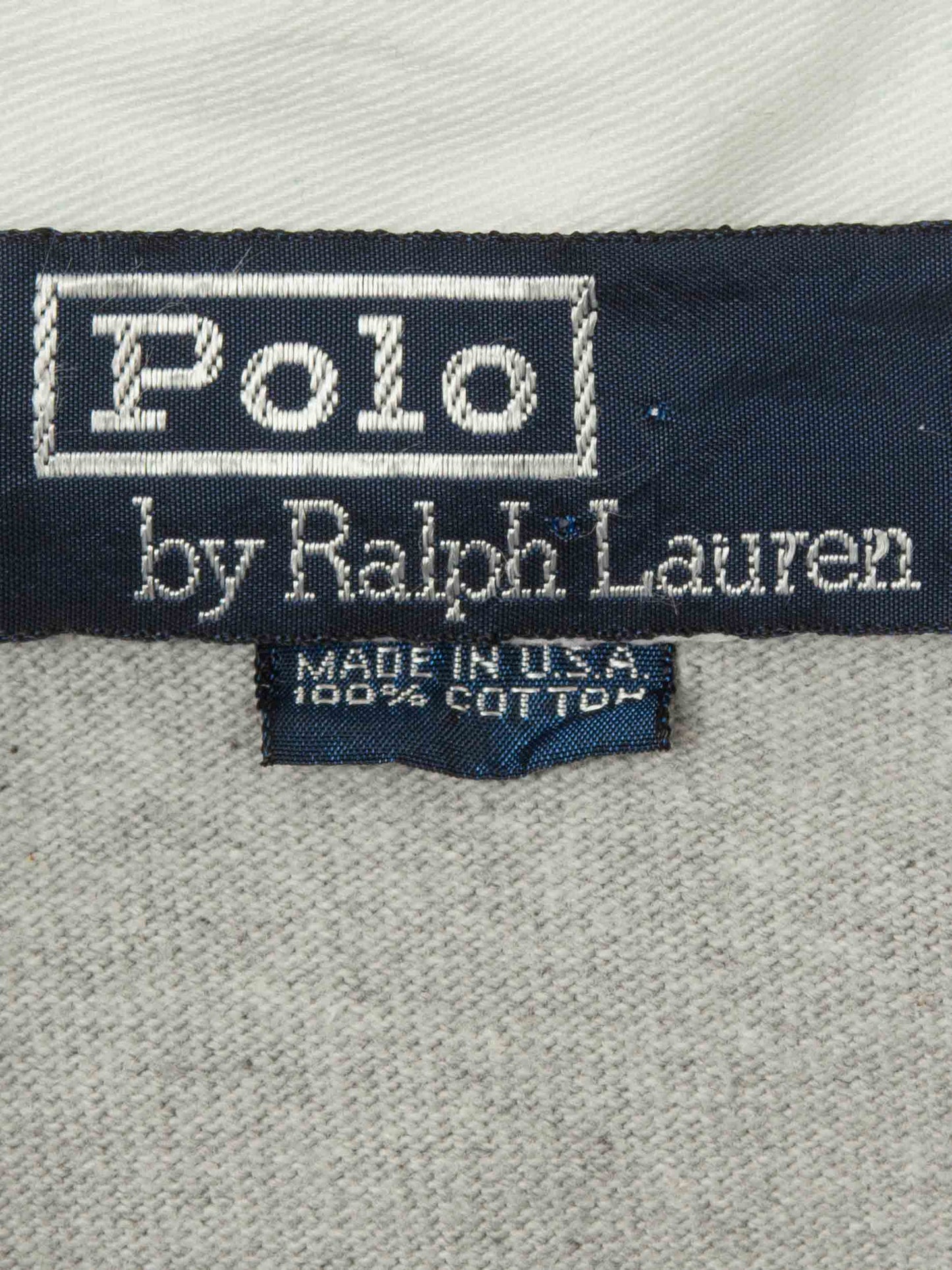 Vtg 1980s Polo Ralph Lauren Raglan Rugby Shirt – Made in USA (XL)