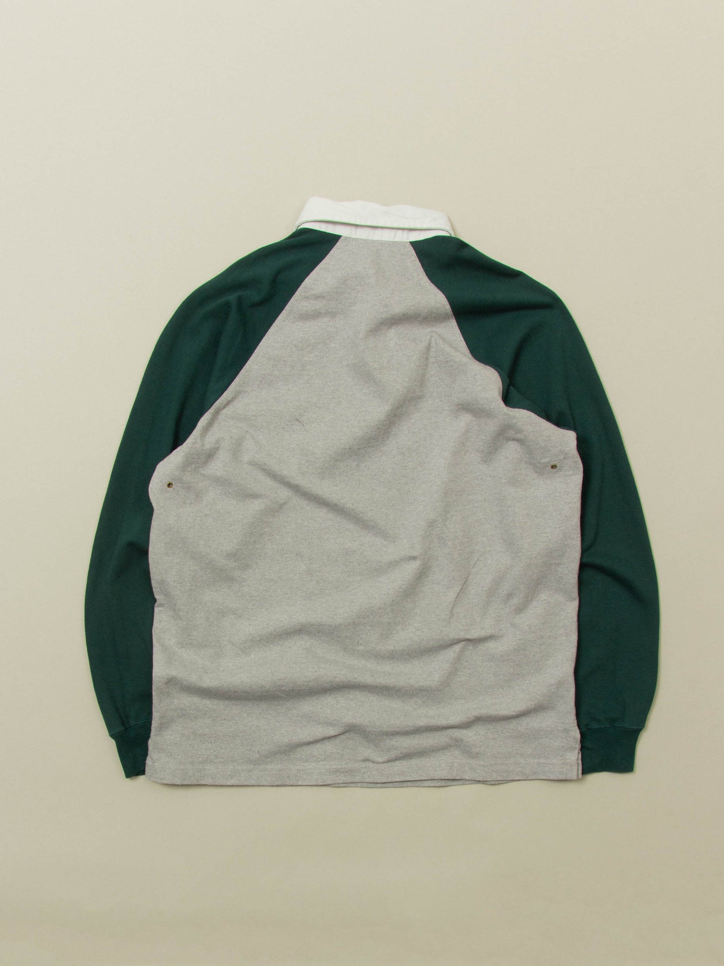 Vtg 1980s Polo Ralph Lauren Raglan Rugby Shirt – Made in USA (XL)