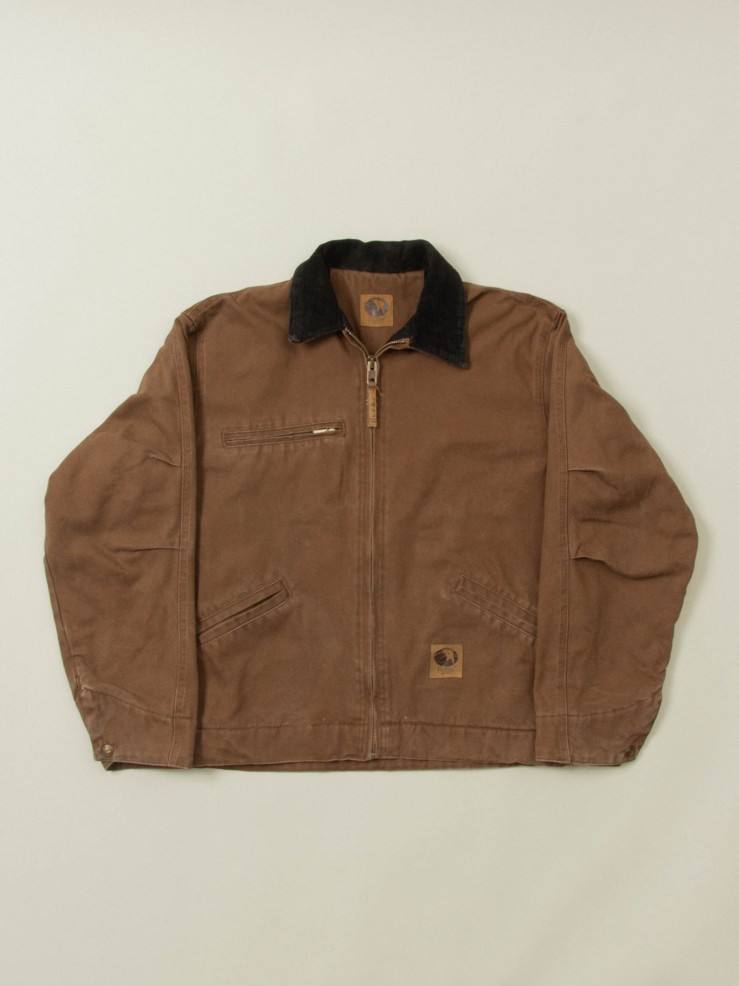Vtg Brown Canvas Workwear Jacket (M)