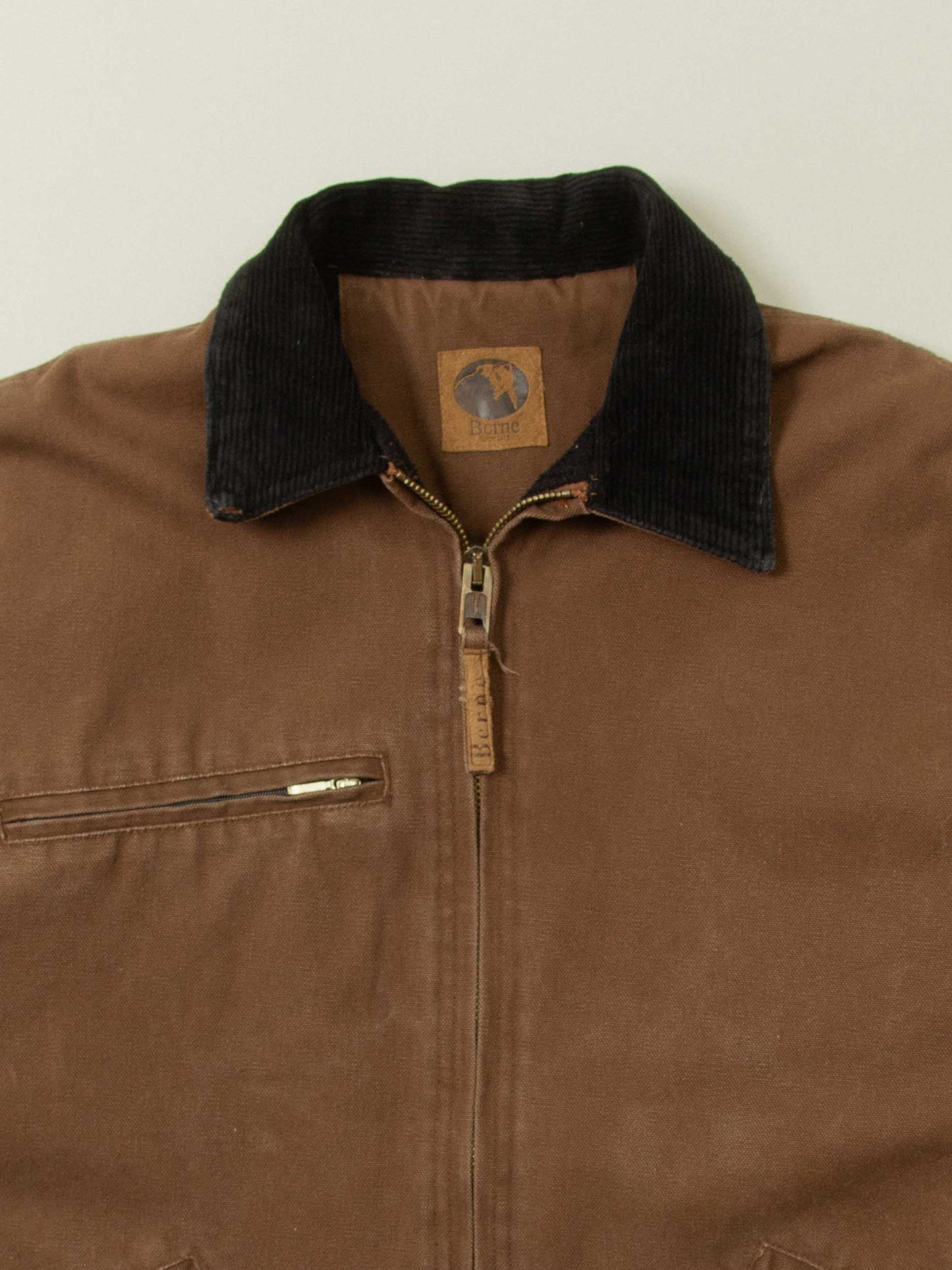 Vtg Brown Canvas Workwear Jacket (M)