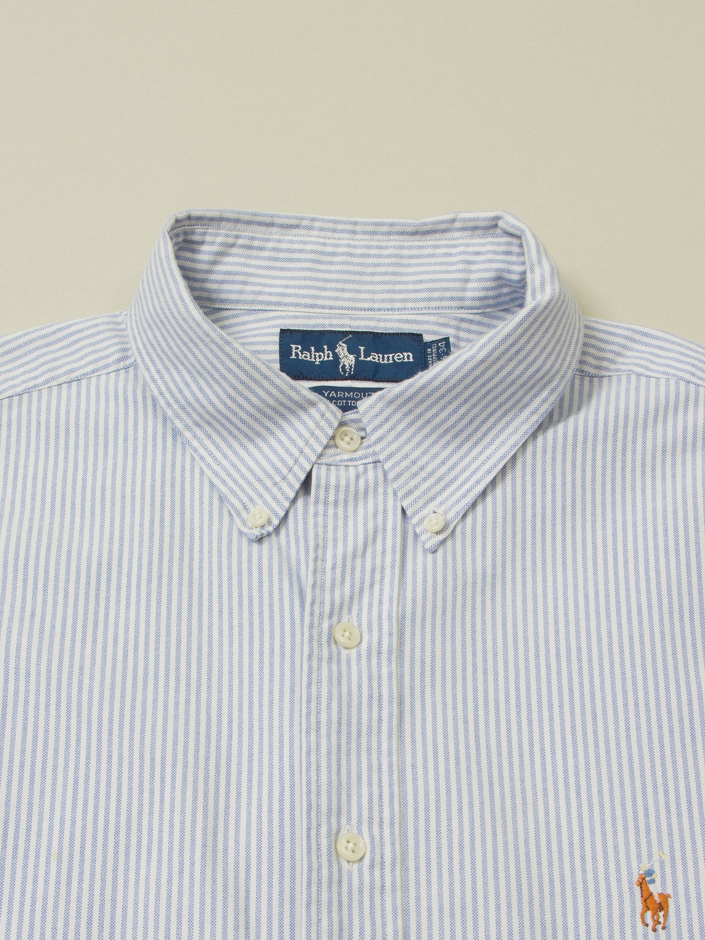 Vtg 1990s Striped Ralph Lauren Shirt (XL)