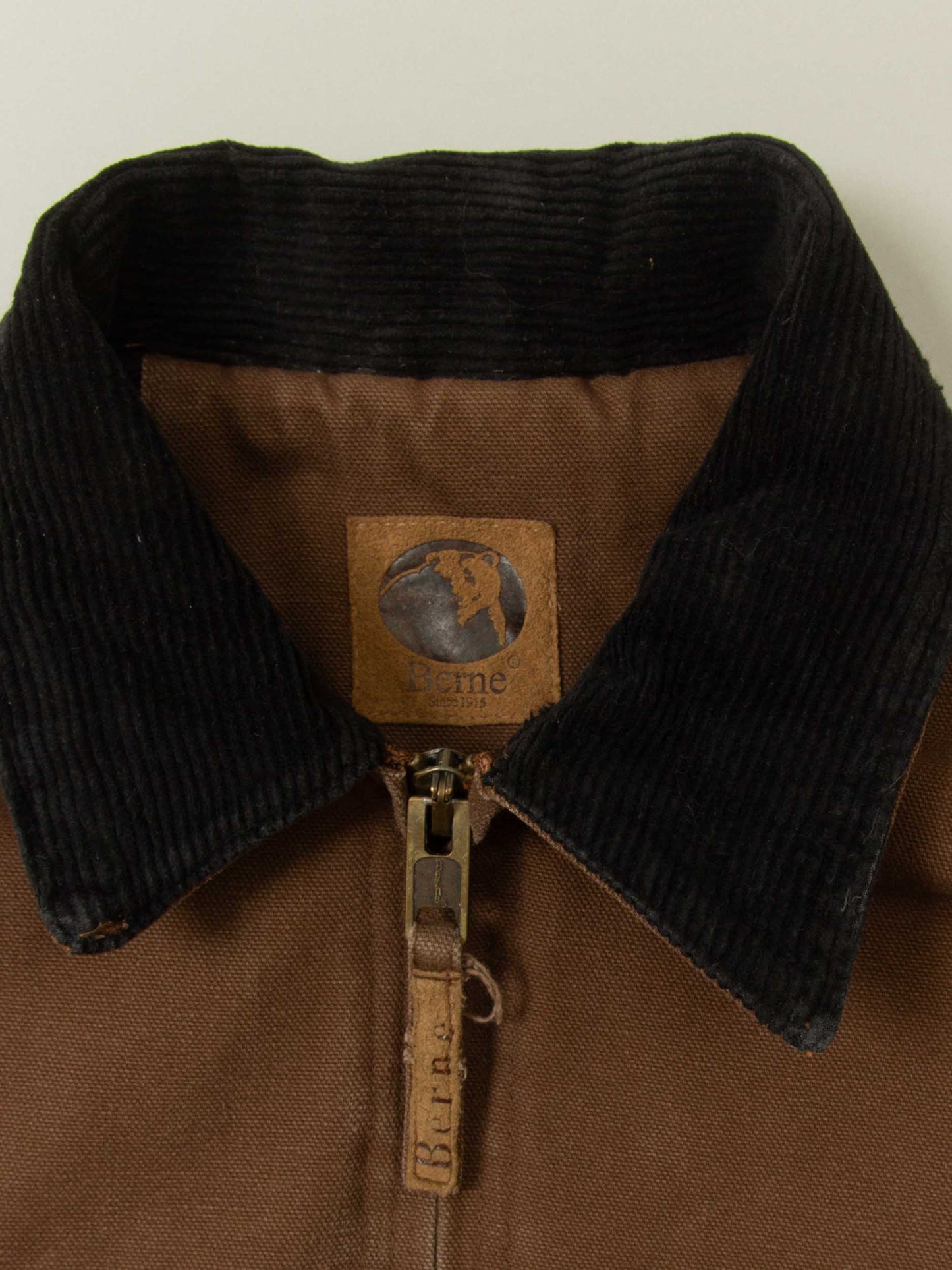 Vtg Brown Canvas Workwear Jacket (M)