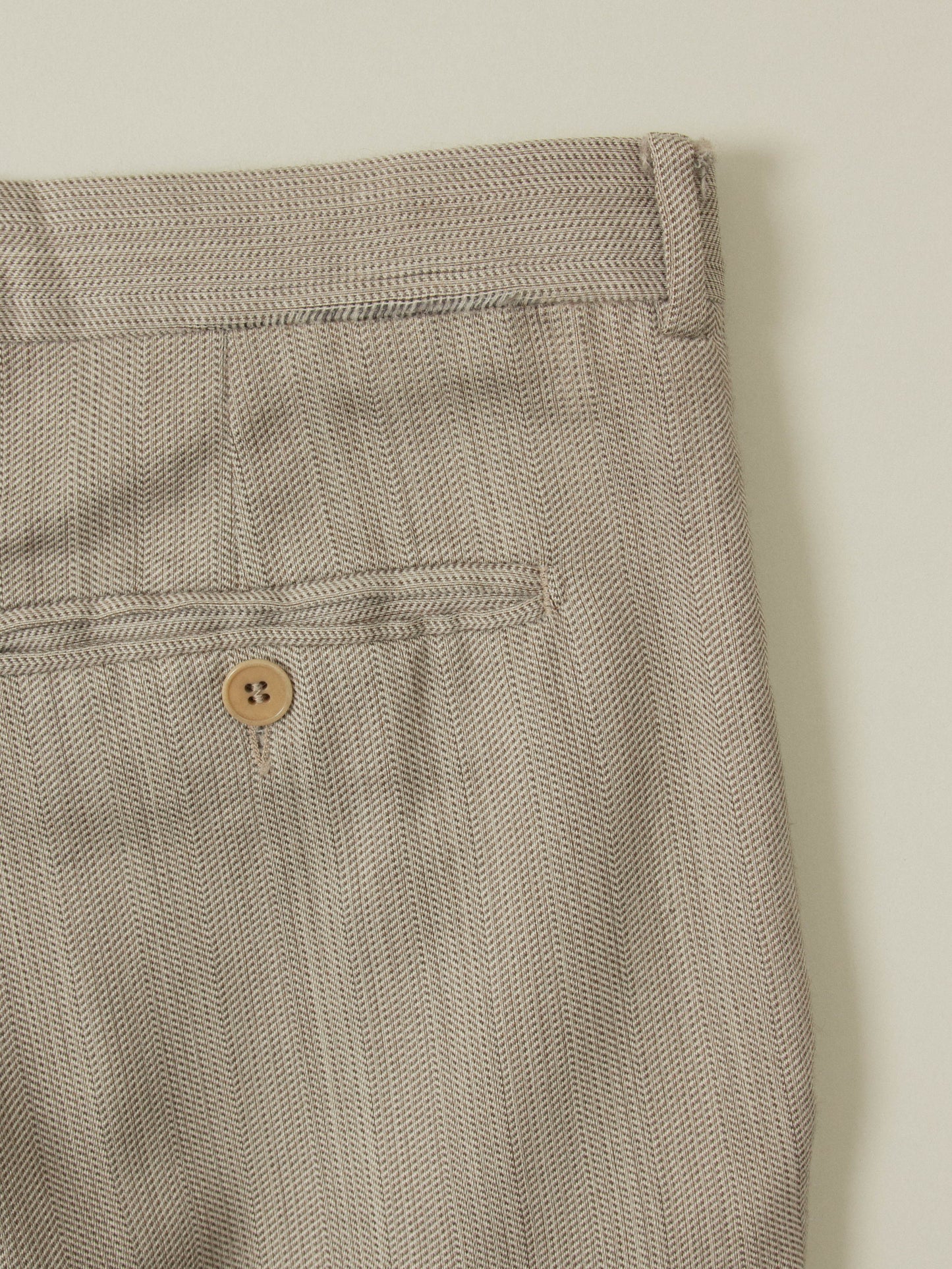 Vtg Pleated HBT Wool Dress Trousers - Made in Italy (38x30)