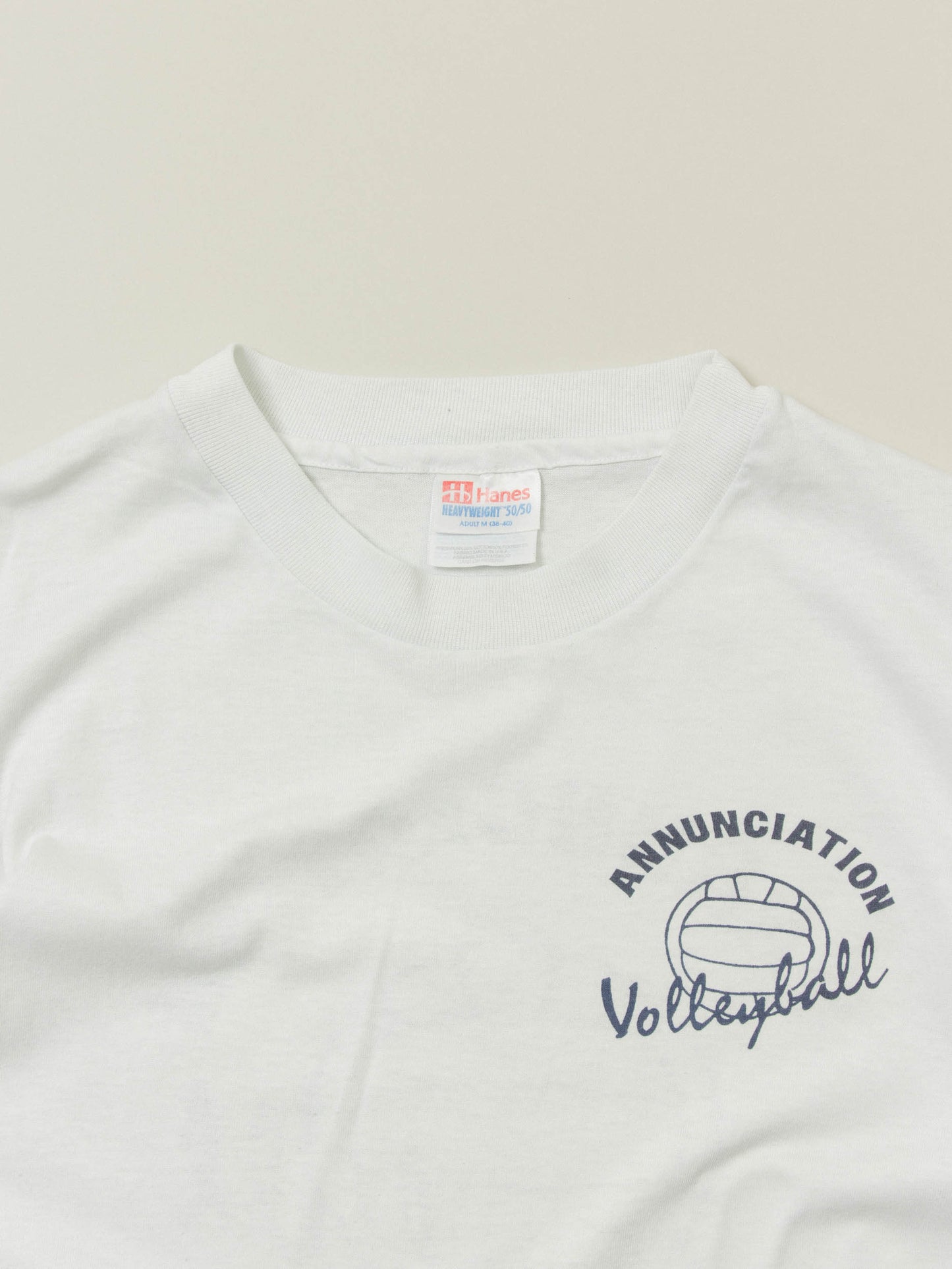 Vtg 1990s 'Volleyball' Single Stitch Tee – Made in USA (M)