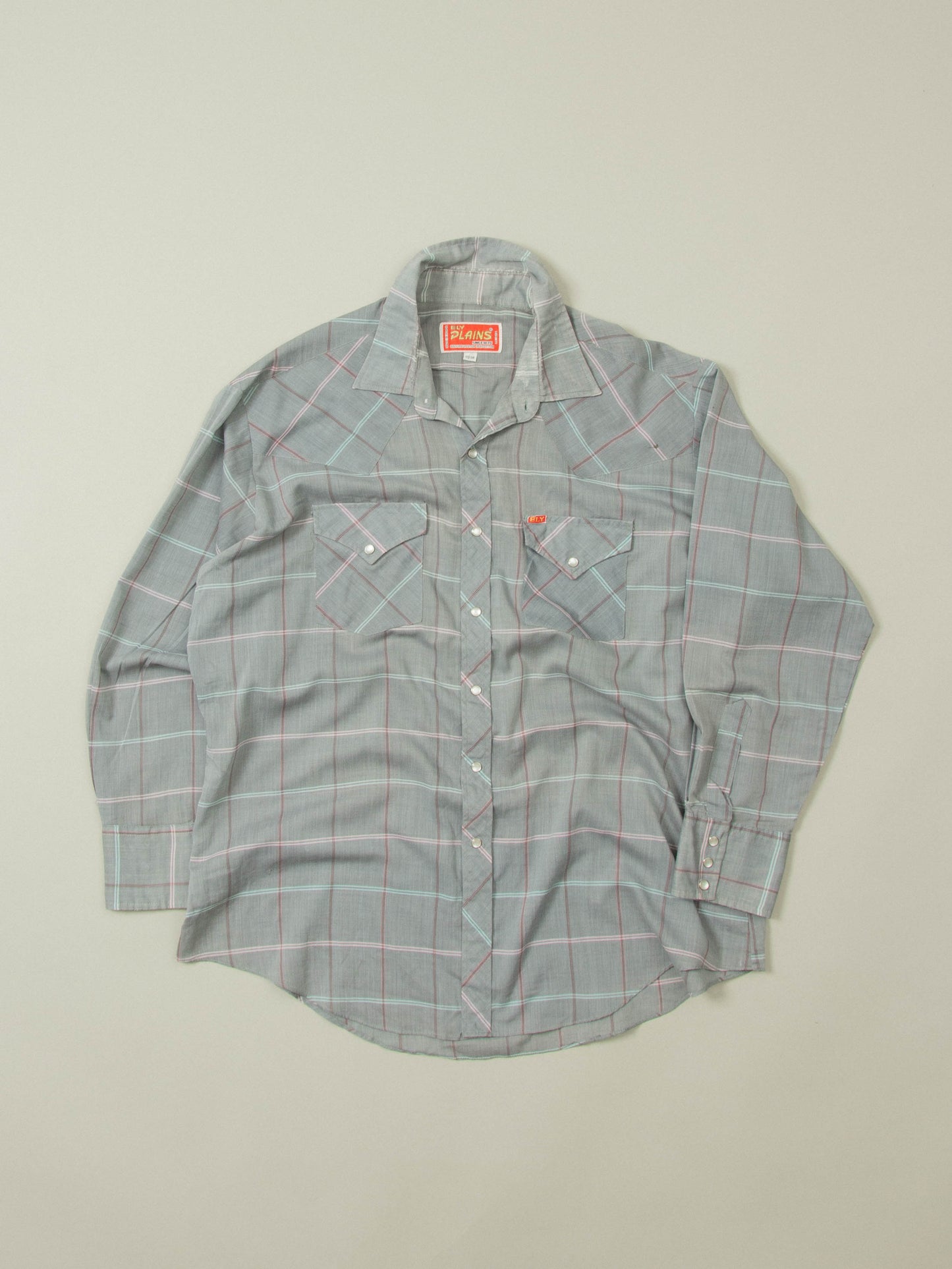 Vtg 1980s 'Ely' Western Shirt (XL)