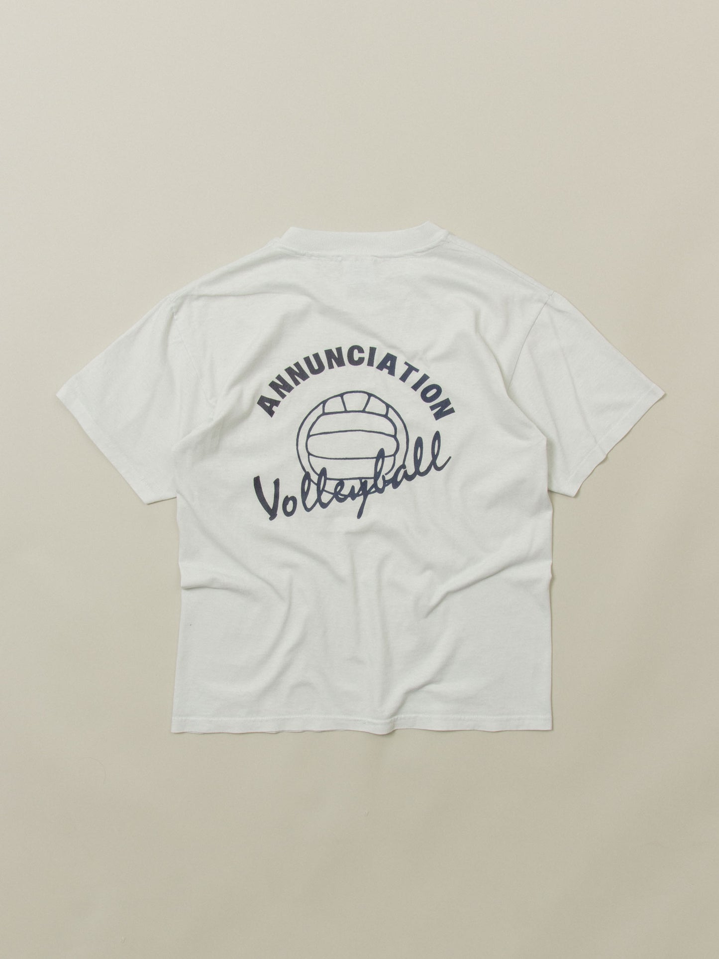 Vtg 1990s 'Volleyball' Single Stitch Tee – Made in USA (M)