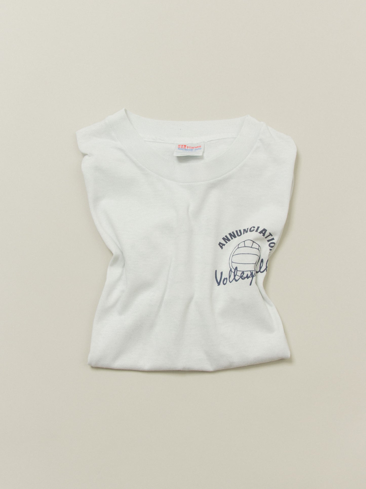 Vtg 1990s 'Volleyball' Single Stitch Tee – Made in USA (M)