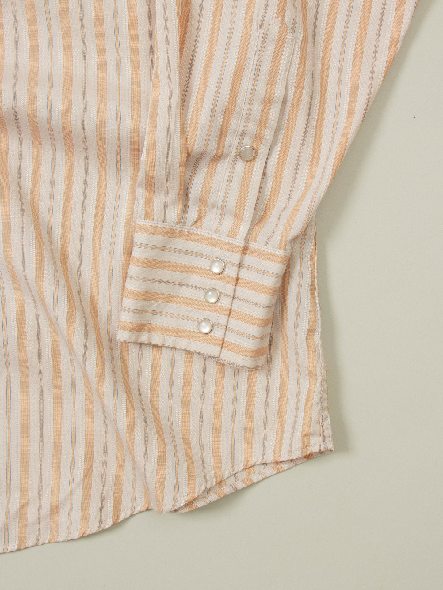 Vtg 1980s Striped Western Shirt (XL)