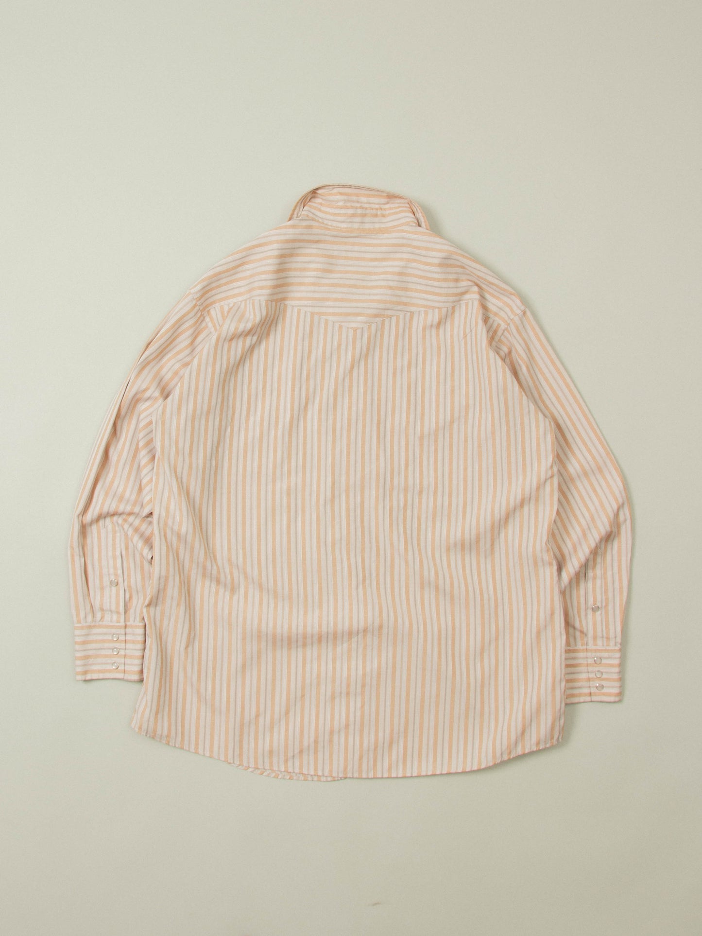 Vtg 1980s Striped Western Shirt (XL)