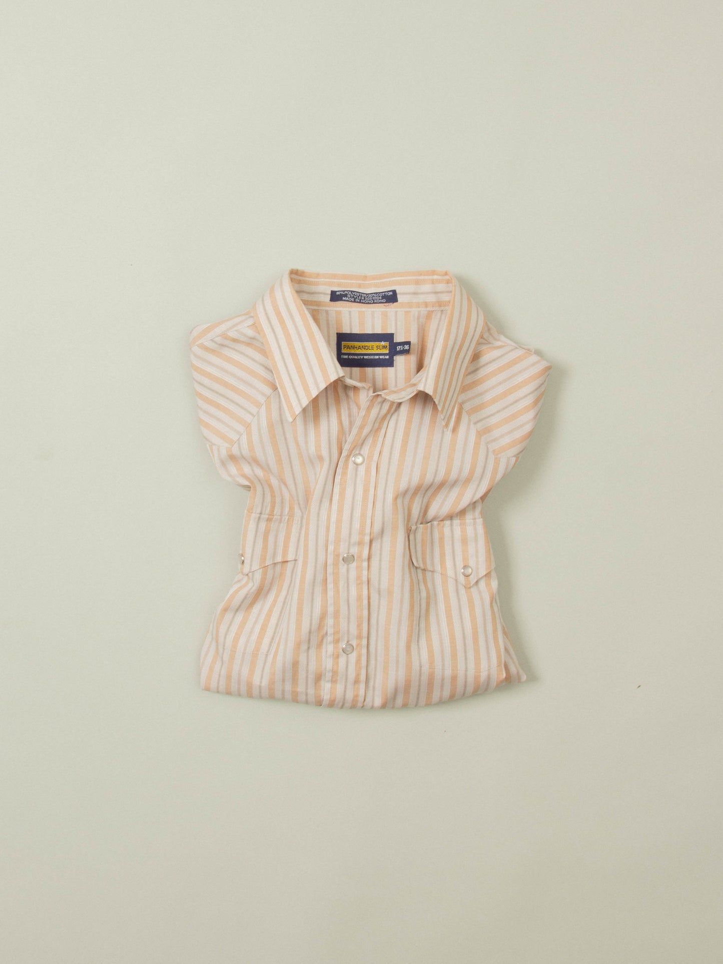 Vtg 1980s Striped Western Shirt (XL)