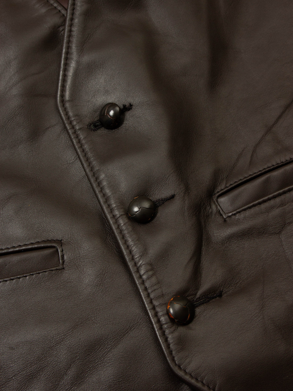 Vtg 1980s Schott Leather Vest - Made in USA (M)