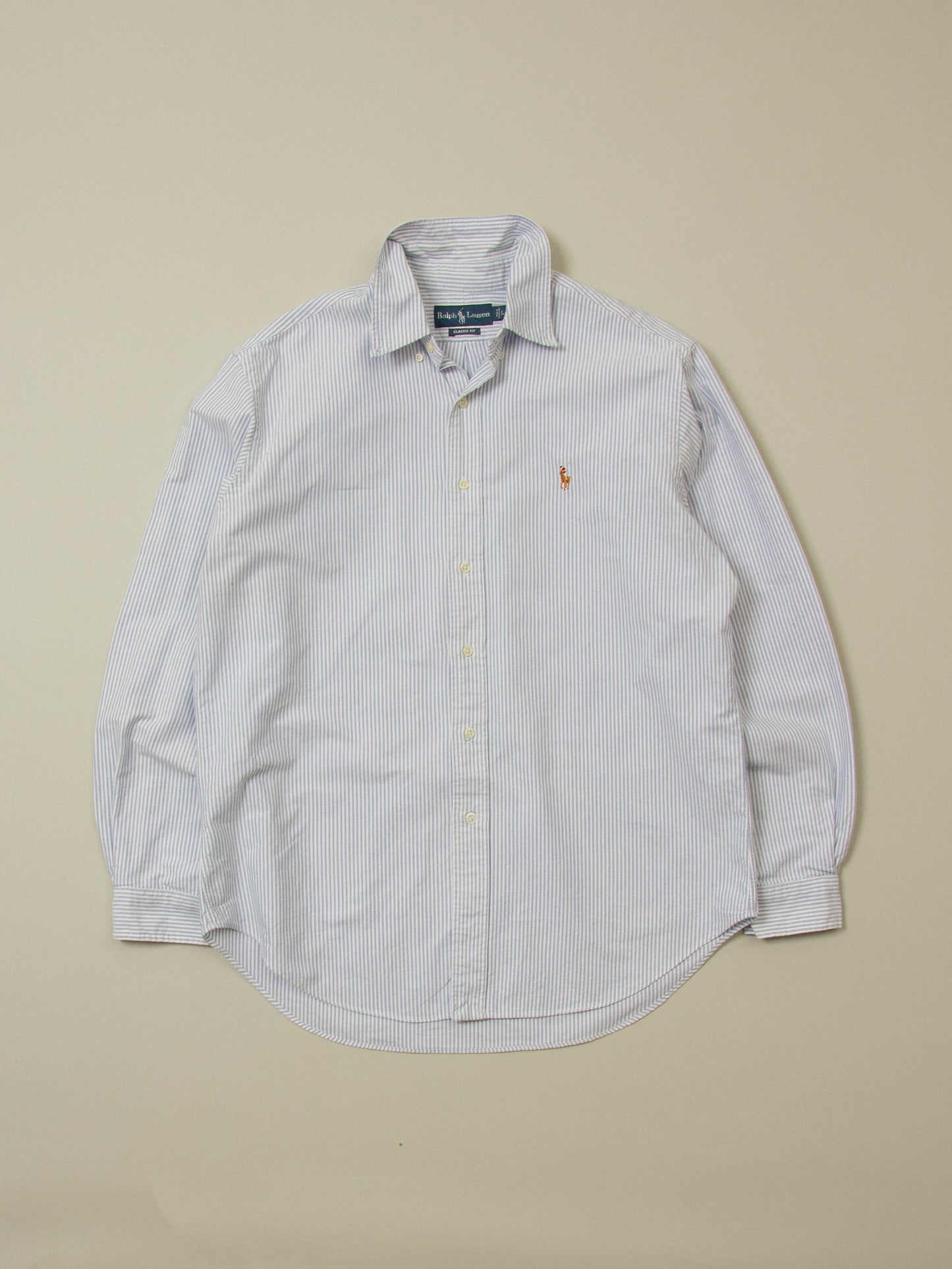Vtg 1990s Striped Ralph Lauren Shirt (L)
