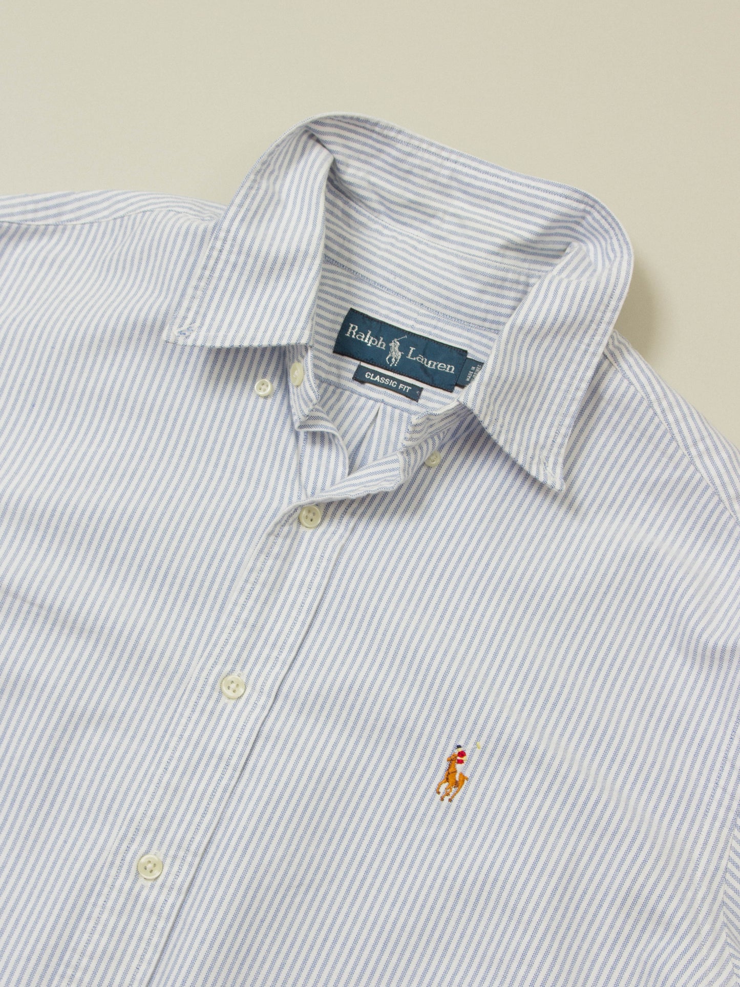 Vtg 1990s Striped Ralph Lauren Shirt (L)