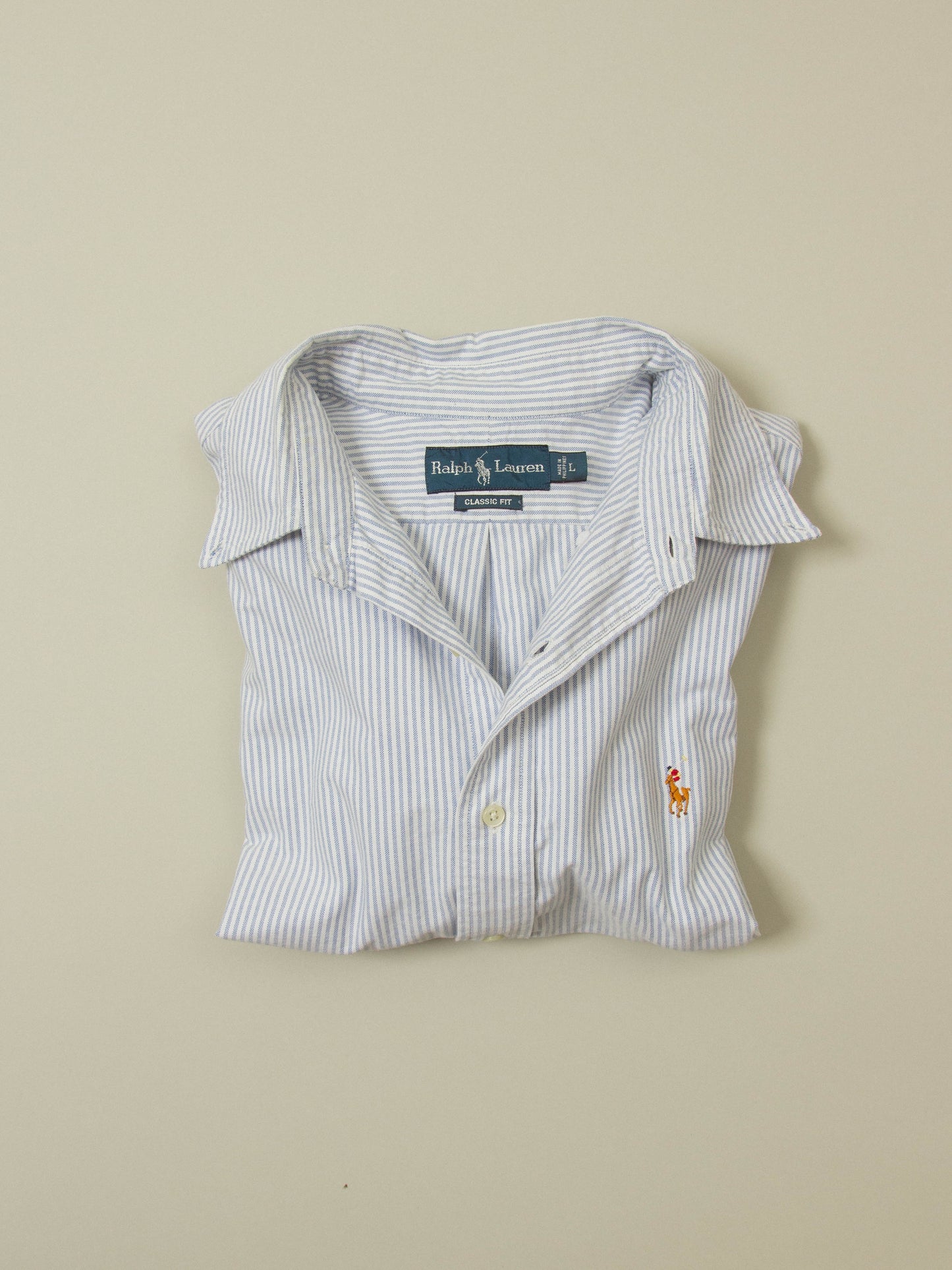 Vtg 1990s Striped Ralph Lauren Shirt (L)